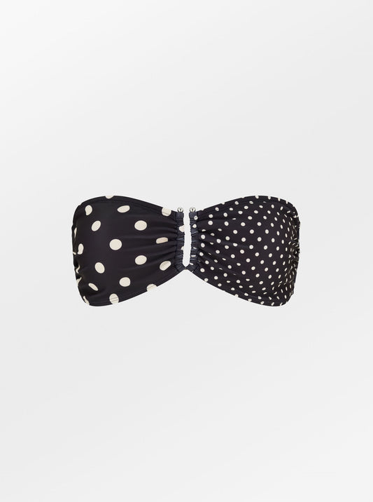 Mixle Polka Bandeau Bikini Top Clothing - Becksöndergaard