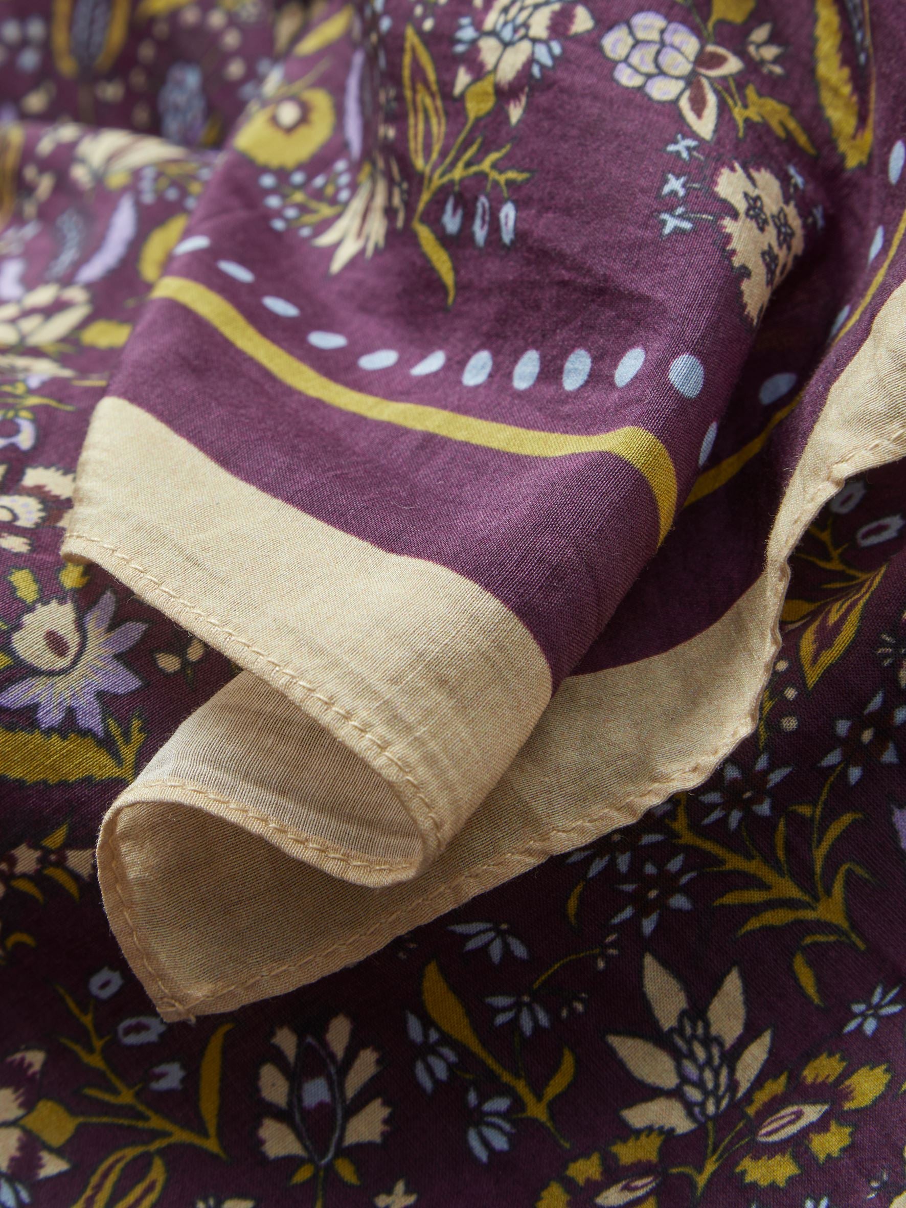 Becksöndergaard, Fiora Sico Scarf - Maroon Brown, scarves, scarves, scarves