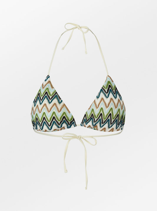 Amber Bikini Top - Green/Blue Clothing - Becksöndergaard