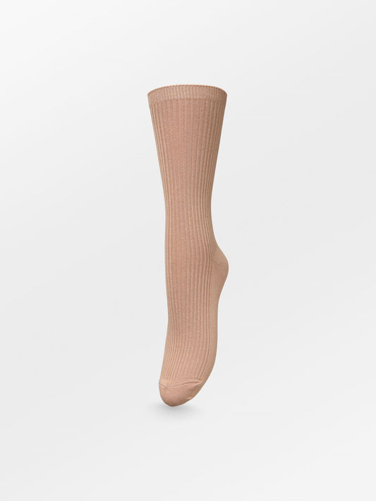 Telma Solid Sock - Light Brown Socks - Becksöndergaard