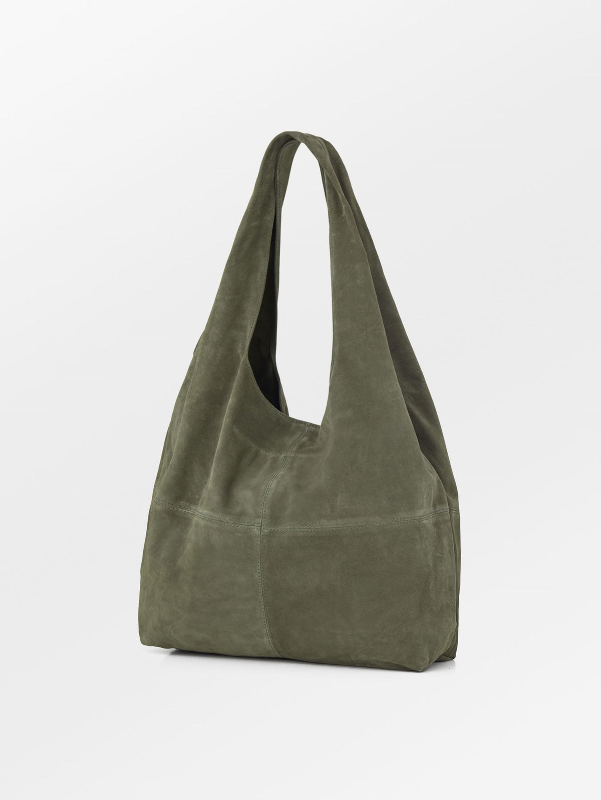 Suede Dalliea Shopper Bag - Green OneSize - Becksöndergaard