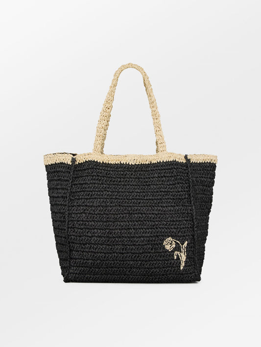 Becksöndergaard, Paper Straw Tota Bag - Black, bags, bags, bags, sale, sale, bags, bags, bags, bags