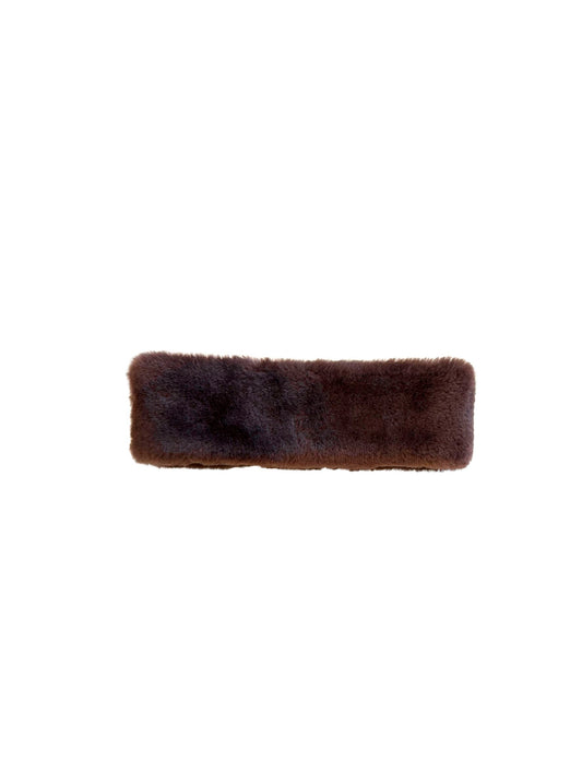 Becksöndergaard, Dora Shearling Headband - Chocolate Torte, winter accessories, winter accessories