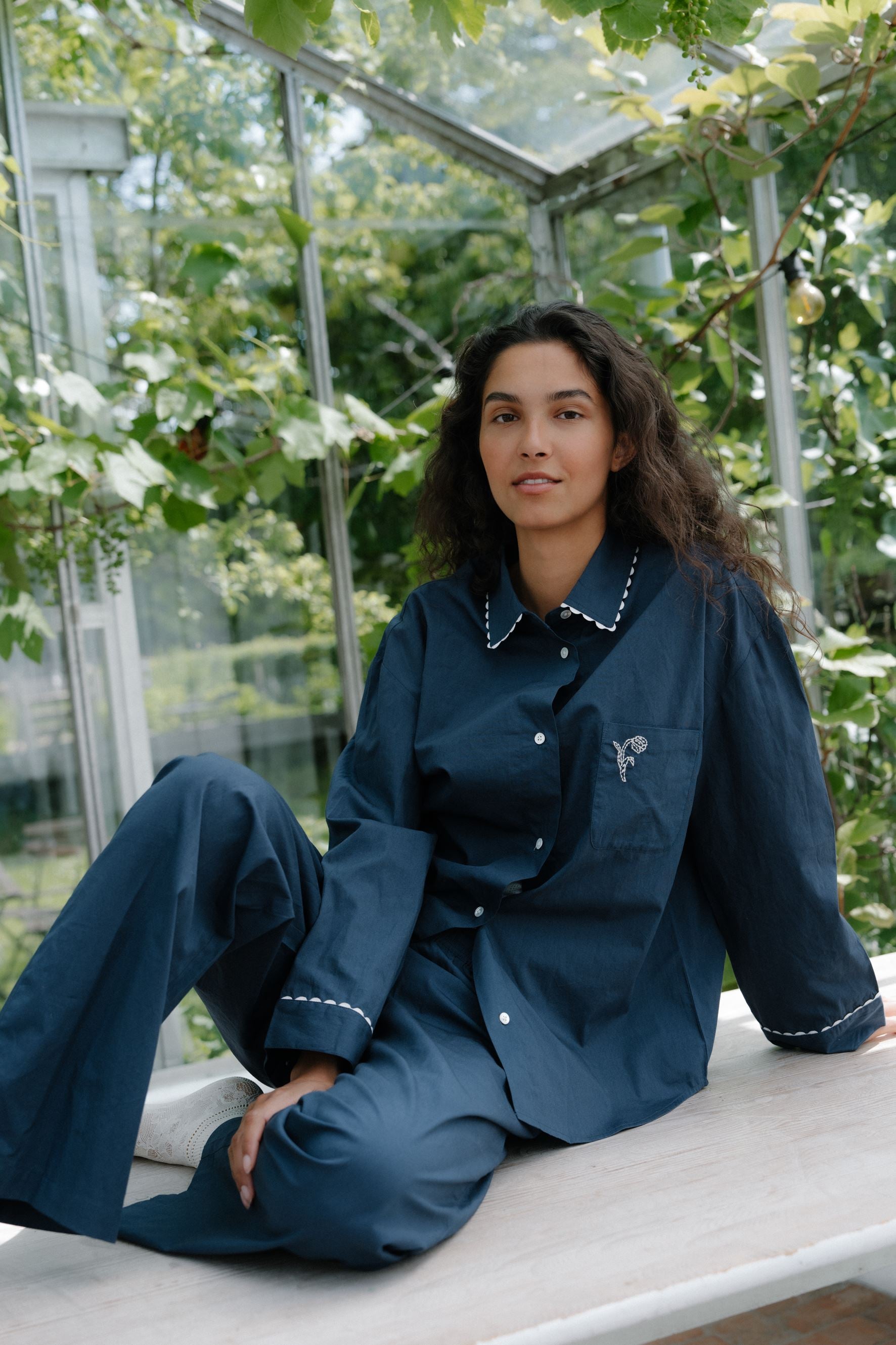 Scallop Pyjamas Shirt Clothing - Becksöndergaard