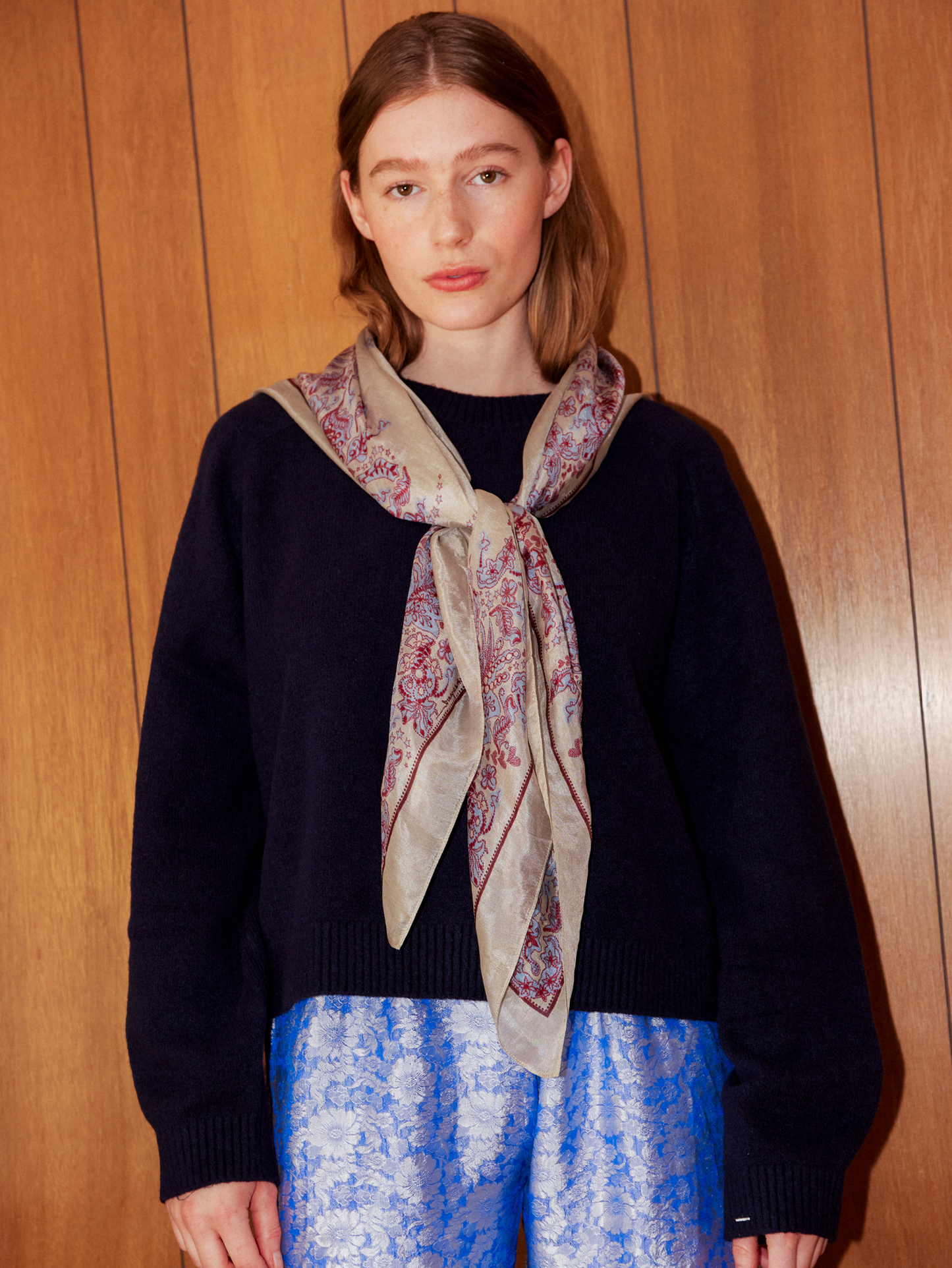 Becksöndergaard, Nocturne Taby Sia Scarf - Birch White, scarves, scarves