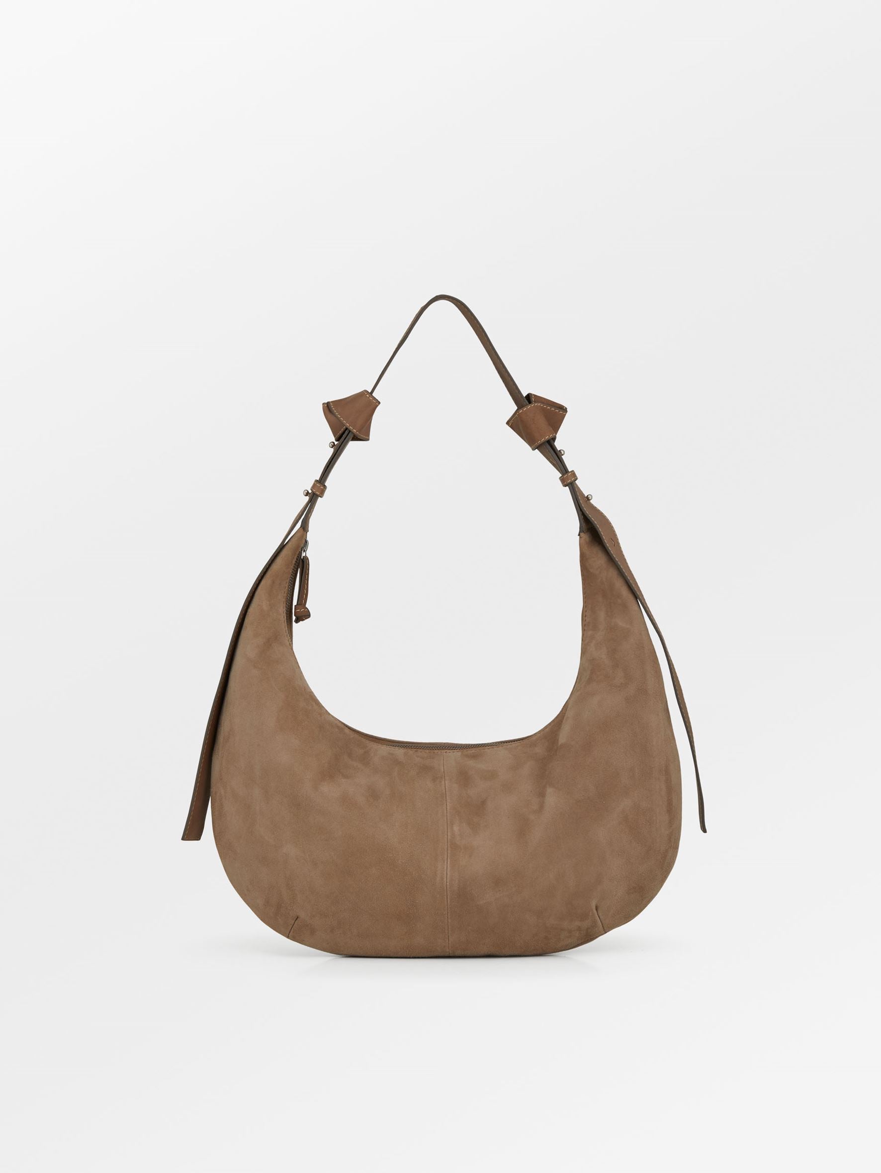 Suede Lona Crossbody Bag - Grey OneSize   - Becksöndergaard