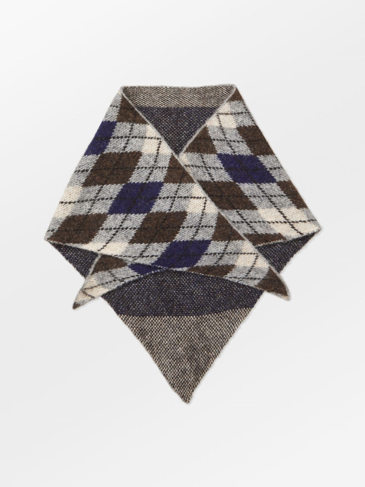 Argyle Triangle Scarf OneSize - Becksöndergaard