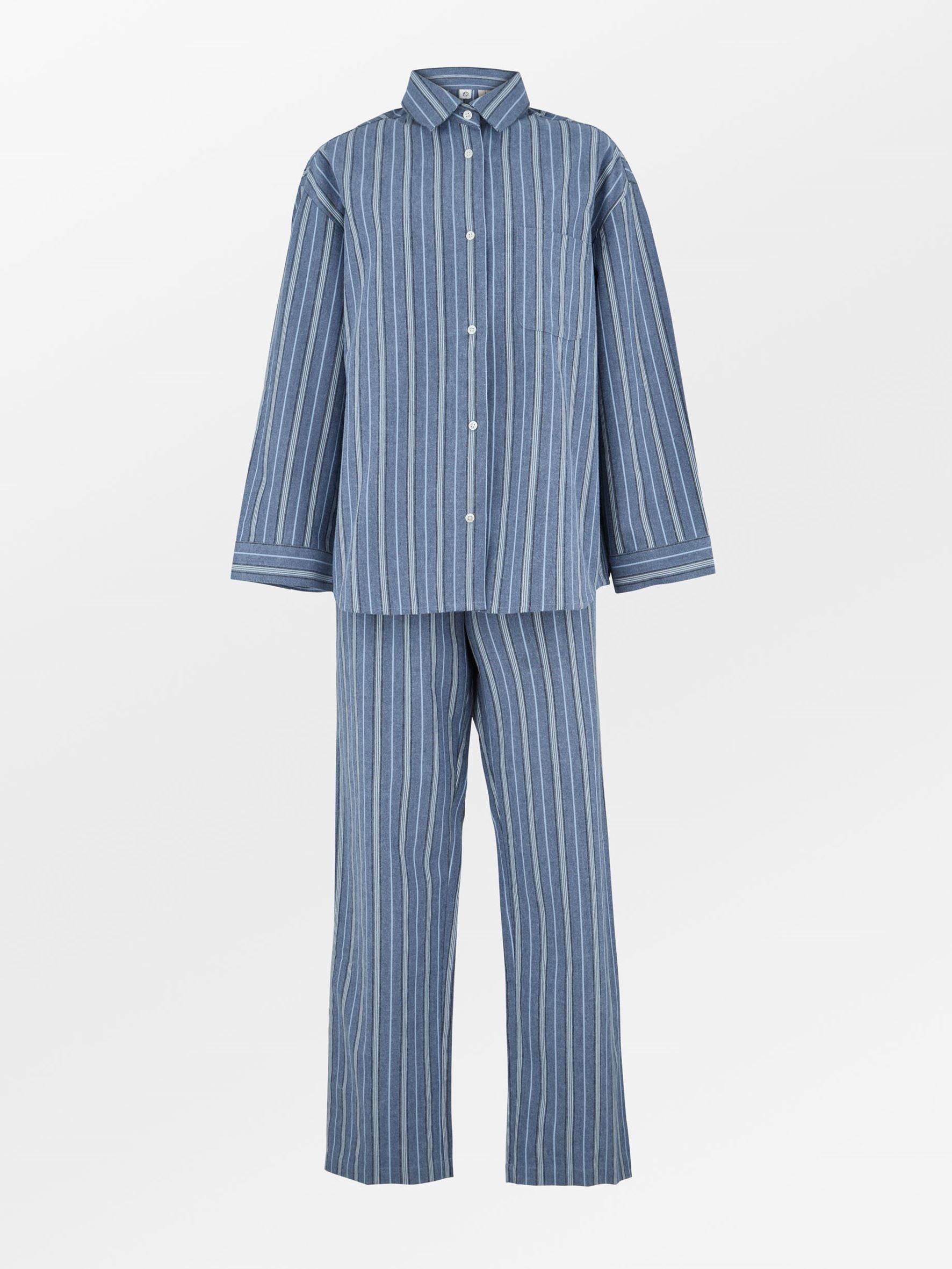 Striped Flannel Pyjamas Set Clothing - Becksöndergaard
