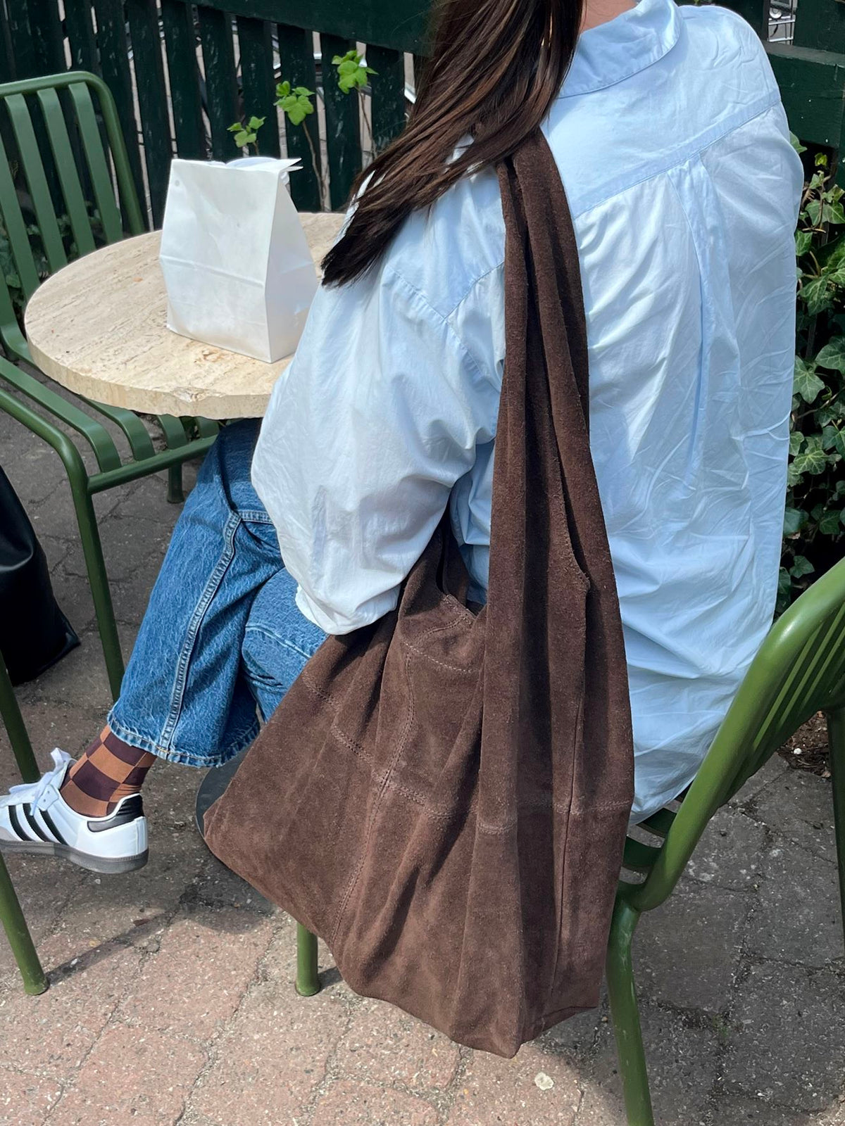 Suede Dalliea Shopper Bag - Dark Brown OneSize - Becksöndergaard