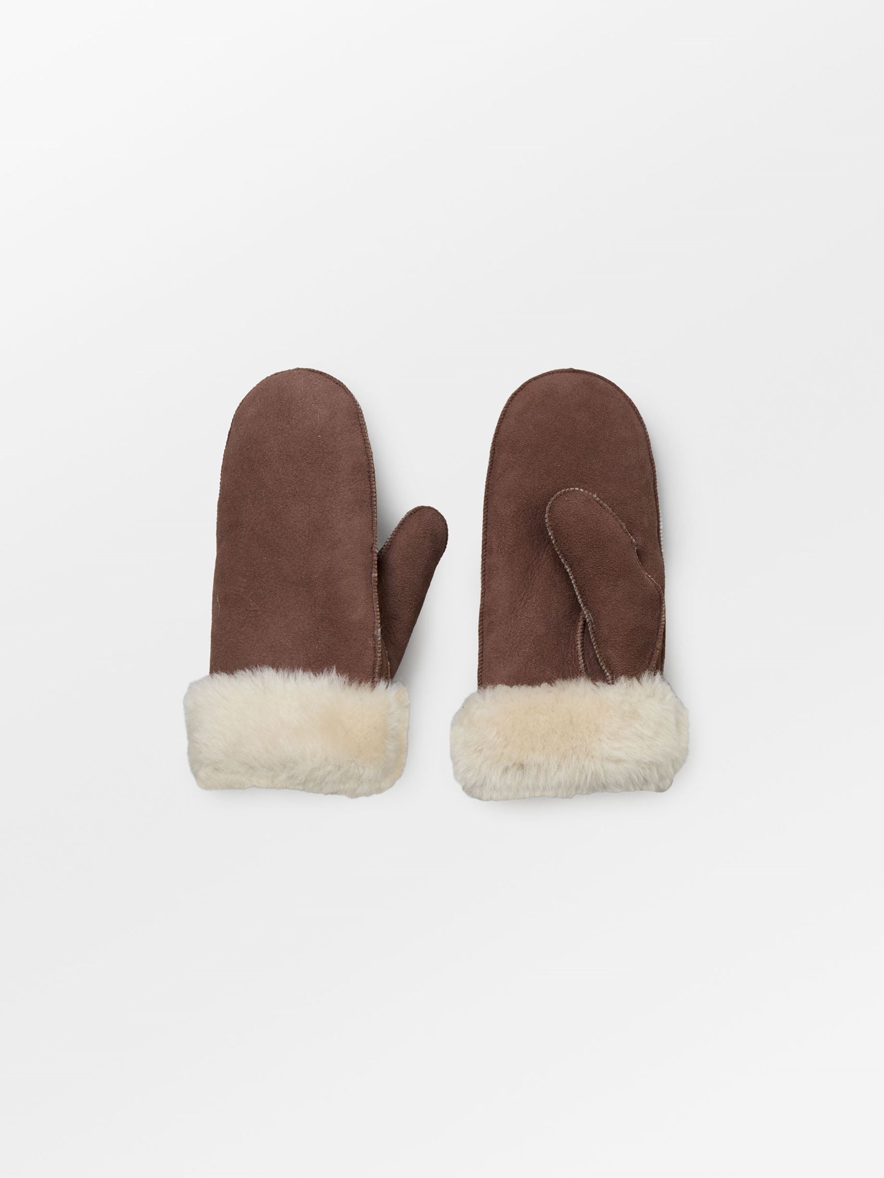 Becksöndergaard, Doa Shearling Mitten - Hot Fudge Brown, winter accessories, winter accessories, gifts, black week, black week, black week