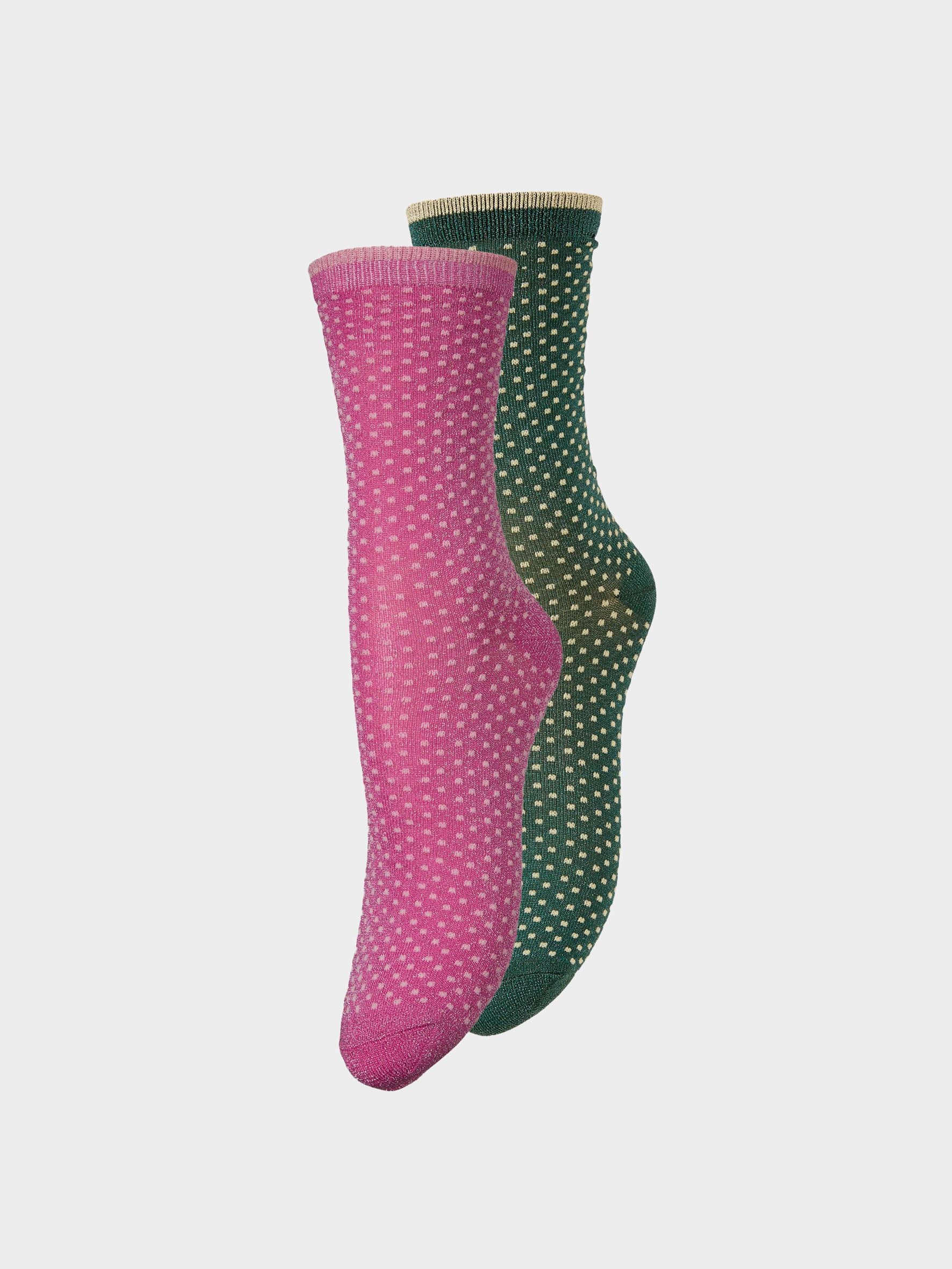 Ditsy Glitter Sock 2 Pack Socks   - Becksöndergaard