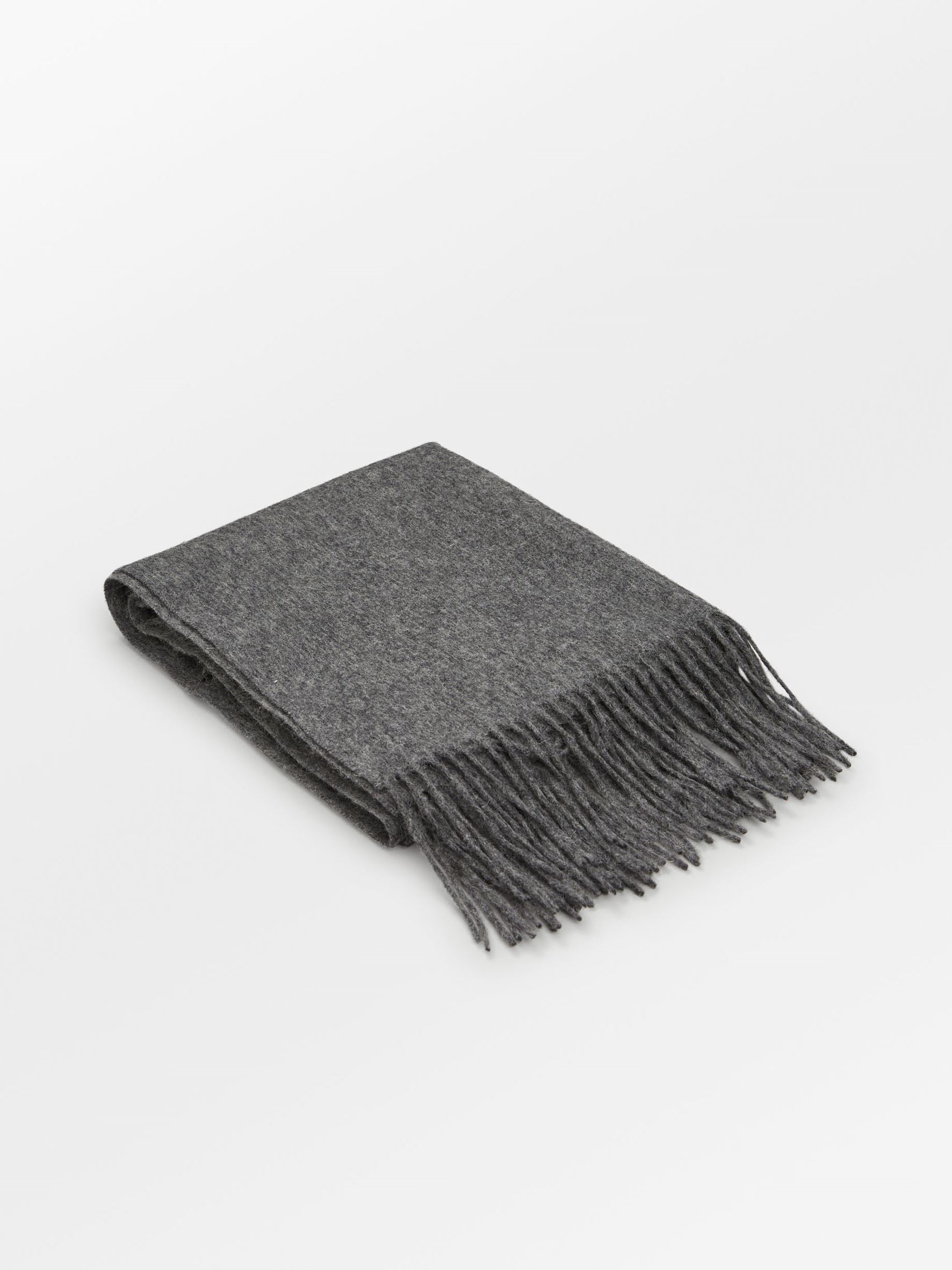 Crystal Edition Wool Scarf - Dark Grey OneSize - Becksöndergaard