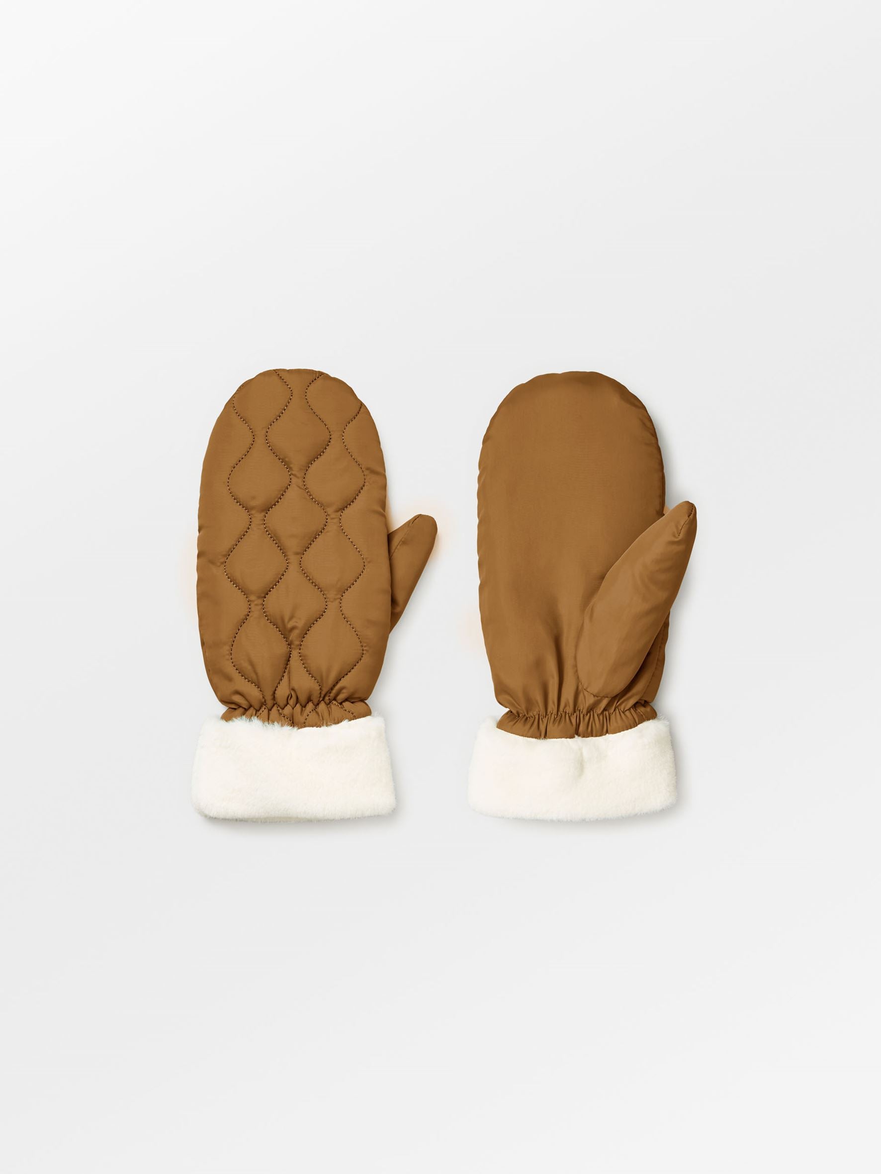 Makara Puff Mittens - Brown Clothing - Becksöndergaard