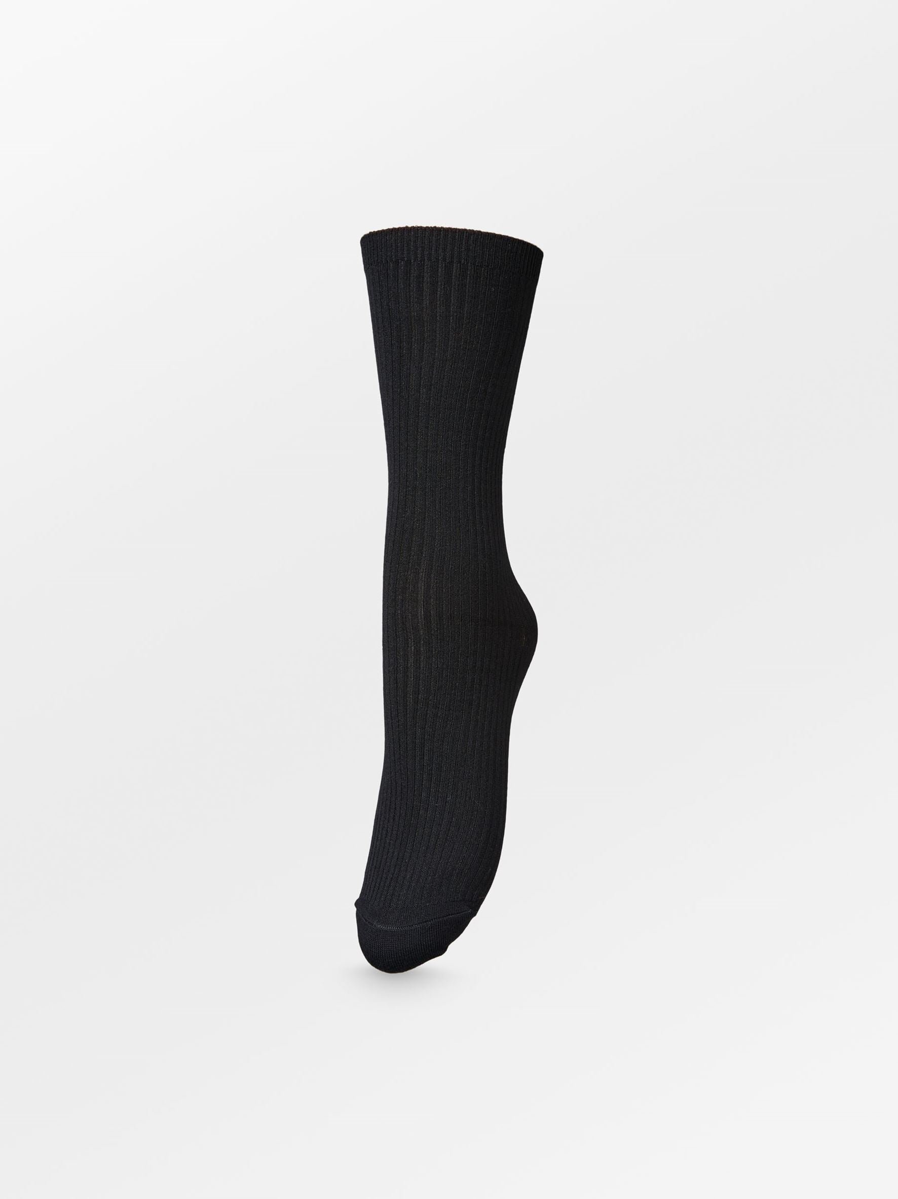 Telma Solid Sock - Black Socks - Becksöndergaard