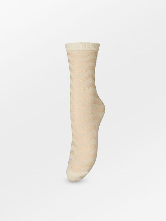 Becksöndergaard, Dopamina Glitter Sock - Birch White, socks, archive, archive, sale, sale, socks