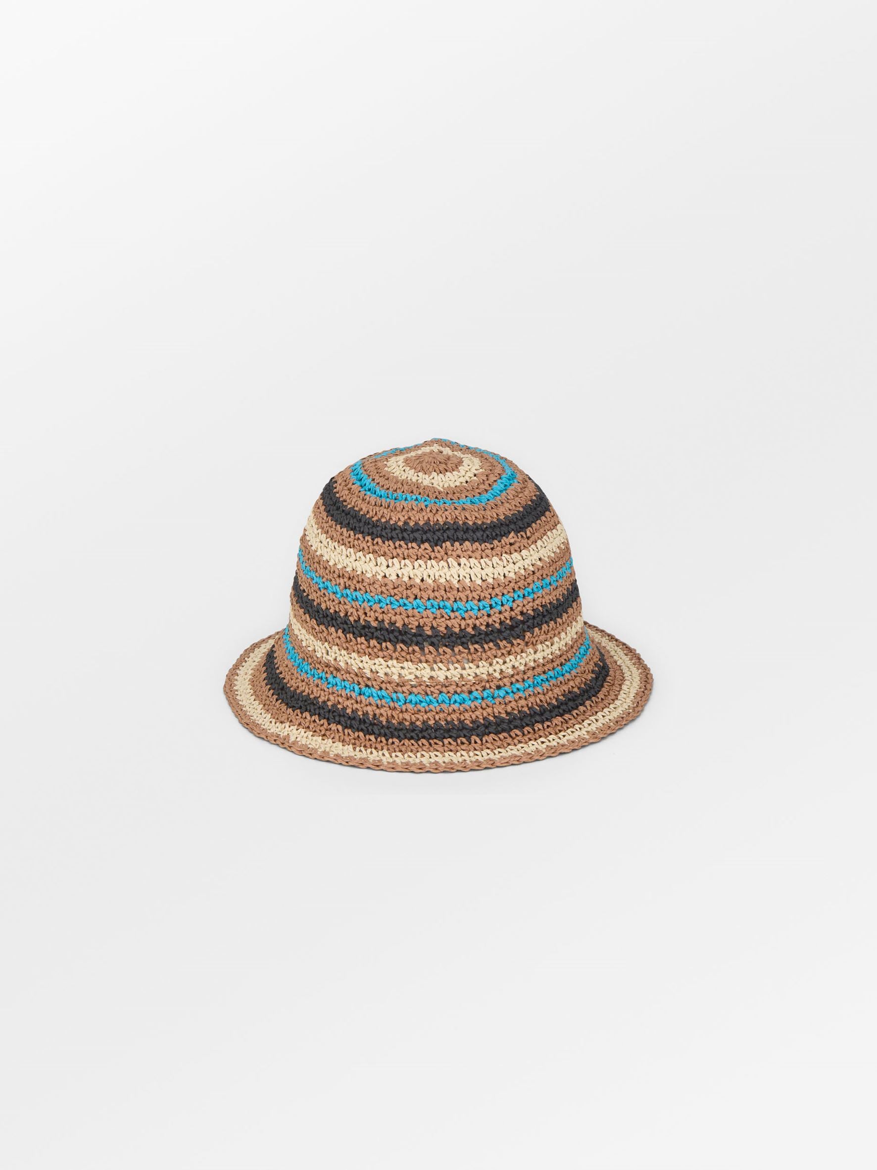 Striped Saverina Straw Hat Clothing - Becksöndergaard