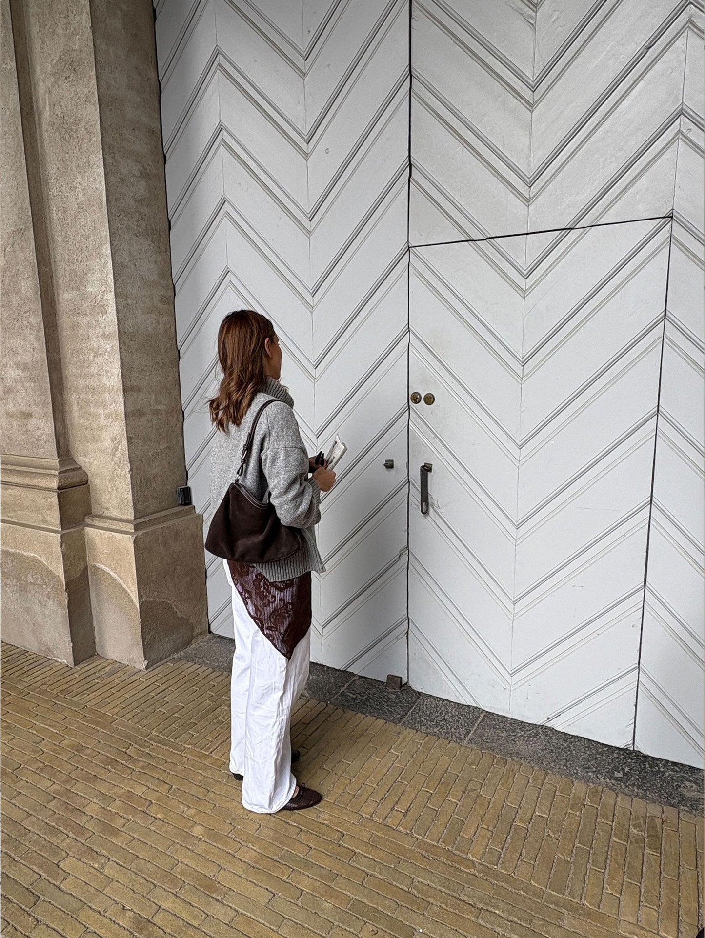 Becksöndergaard, Croflora Triangle Scarf - Hot Fudge Brown, scarves, scarves, scarves, scarves