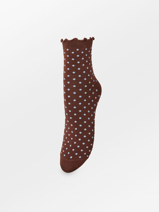 Dotted Frilla Short Sock Socks - Becksöndergaard