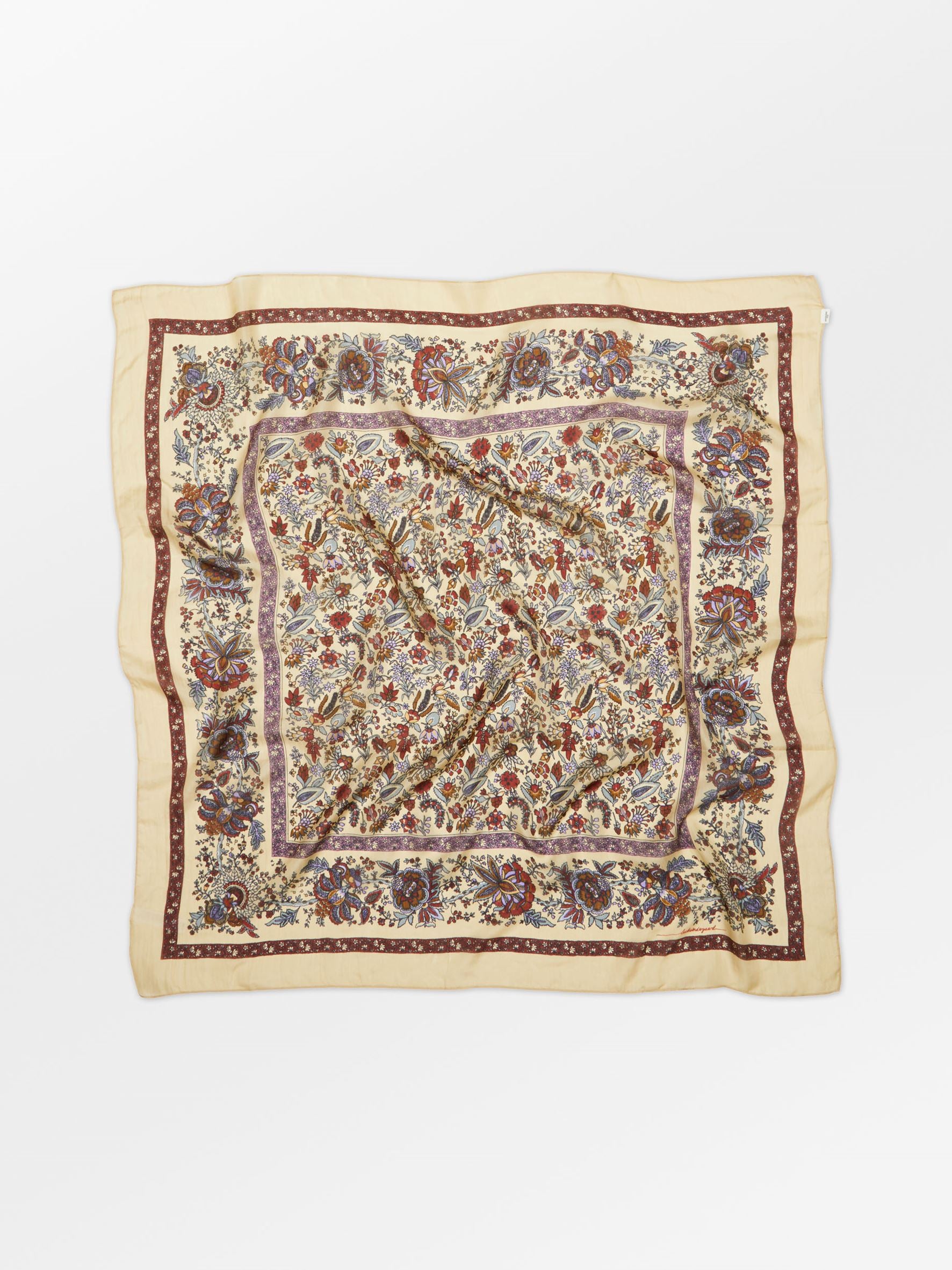 Becksöndergaard, Tapisflora Taby Sia scarf - Rutabaga White, scarves, scarves