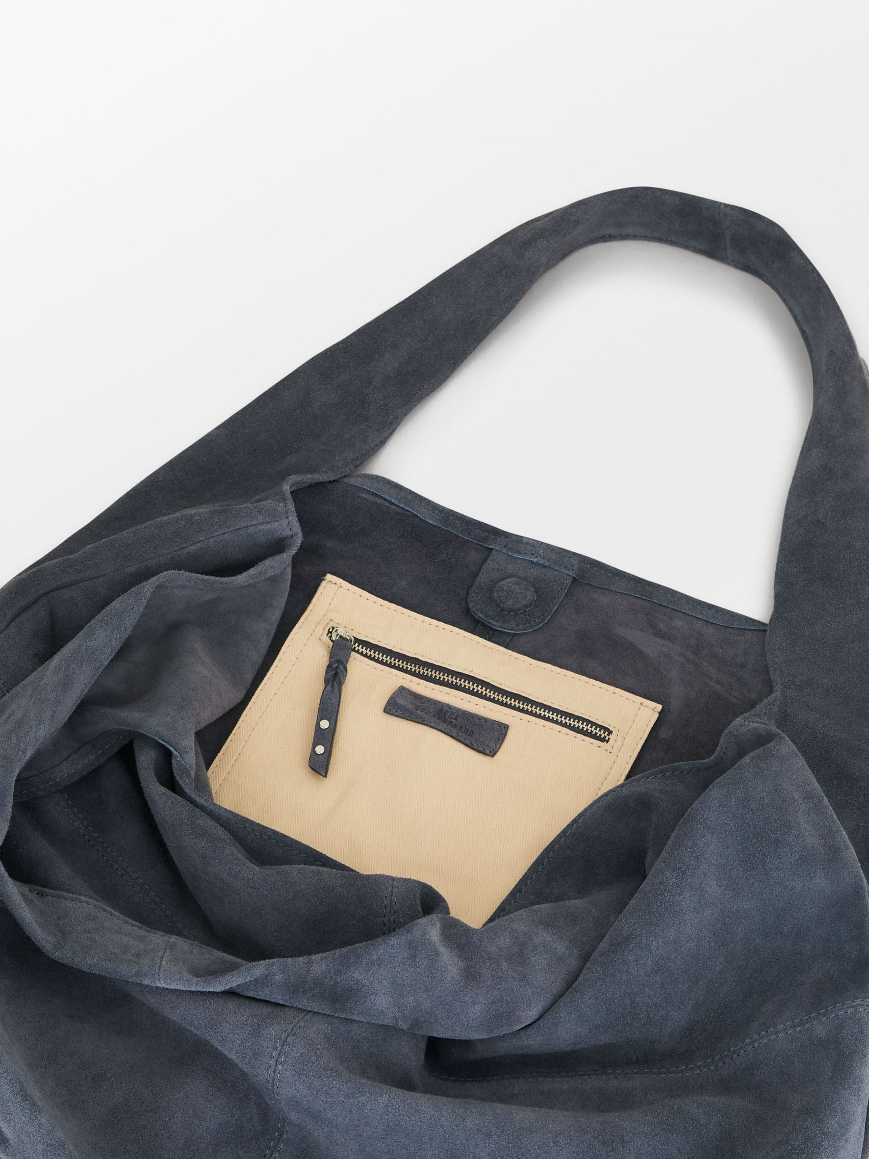 Suede Dalliea Shopper Bag - Dark Blue OneSize - Becksöndergaard