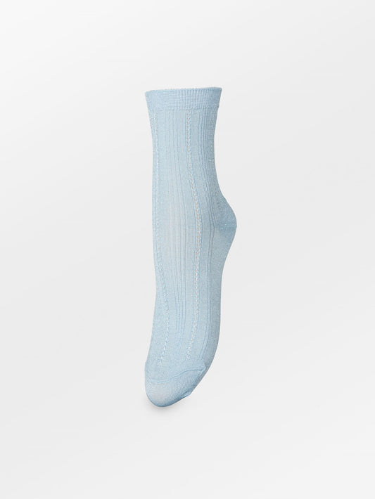 Becksöndergaard, Glitter Drake Sock - Skyway Blue, socks, socks, noos, black week, black week, noos