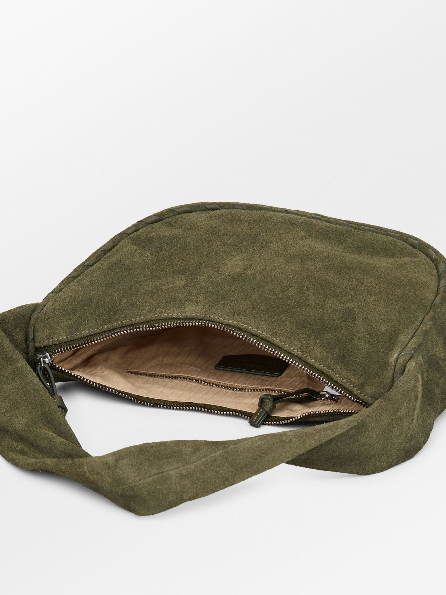 Suede Veg Talia Bag - Army OneSize - Becksöndergaard