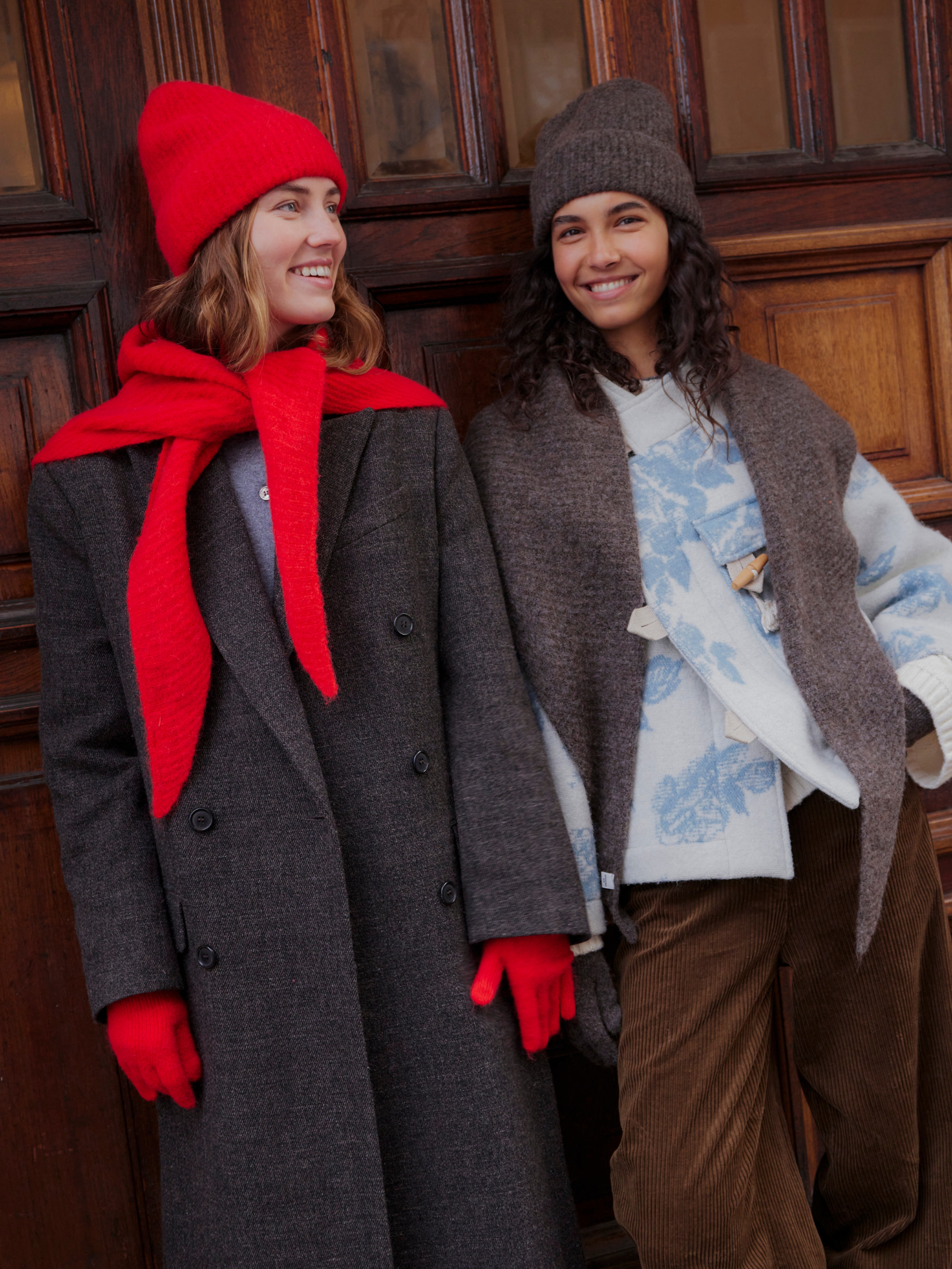 Becksöndergaard, Alpaca-Wool Triangle Scarf - Salsa Red, winter accessories, winter accessories