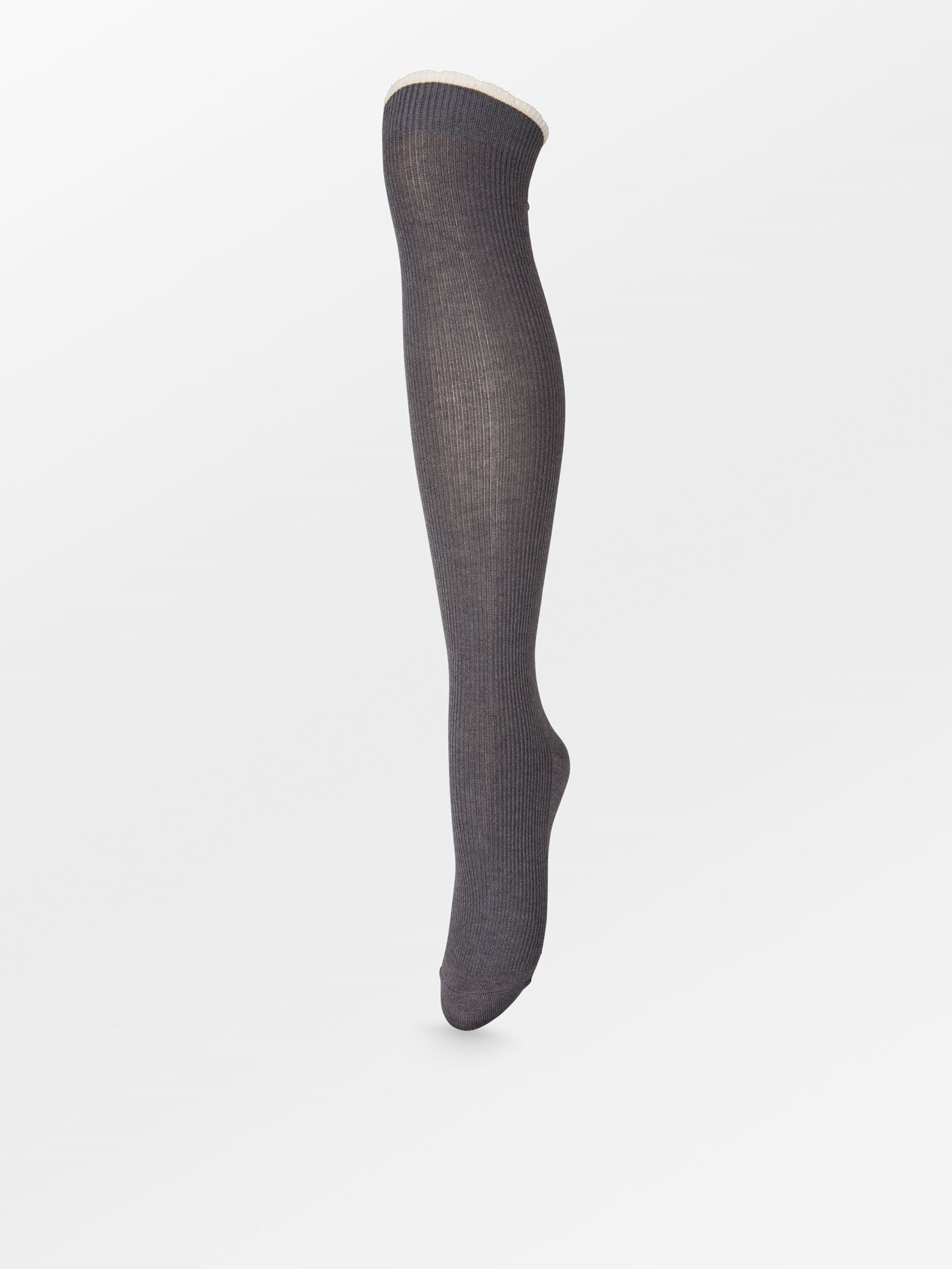 Becksöndergaard, Talula Knee Sock - Turbulence Gray, socks, socks, socks