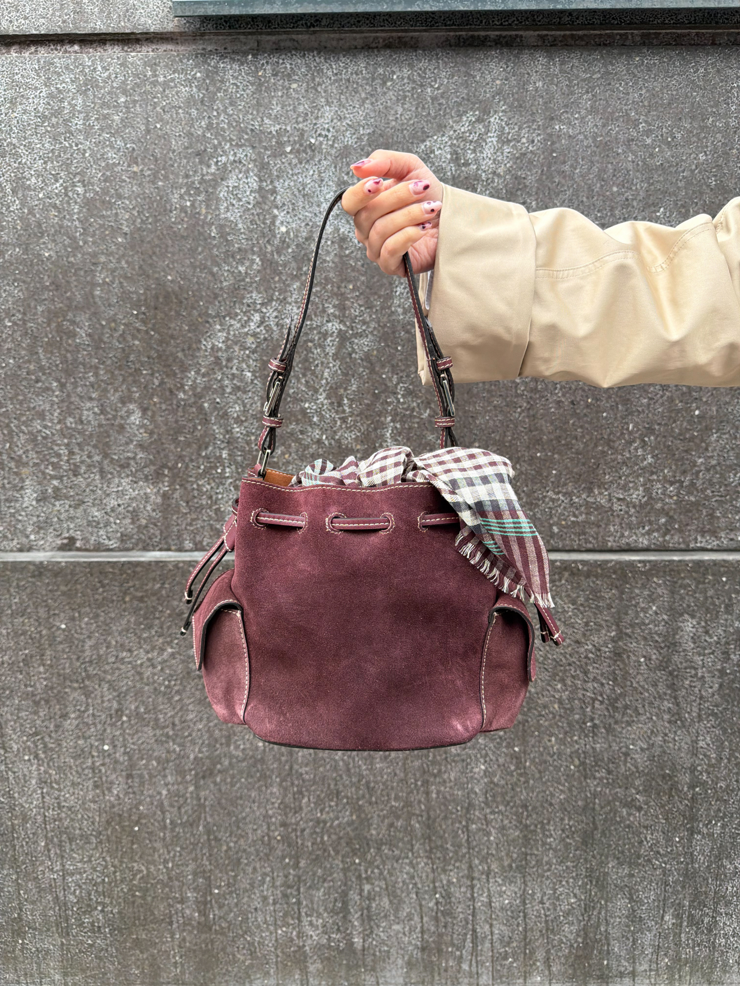Suede Bucket Small Bag OneSize - Becksöndergaard