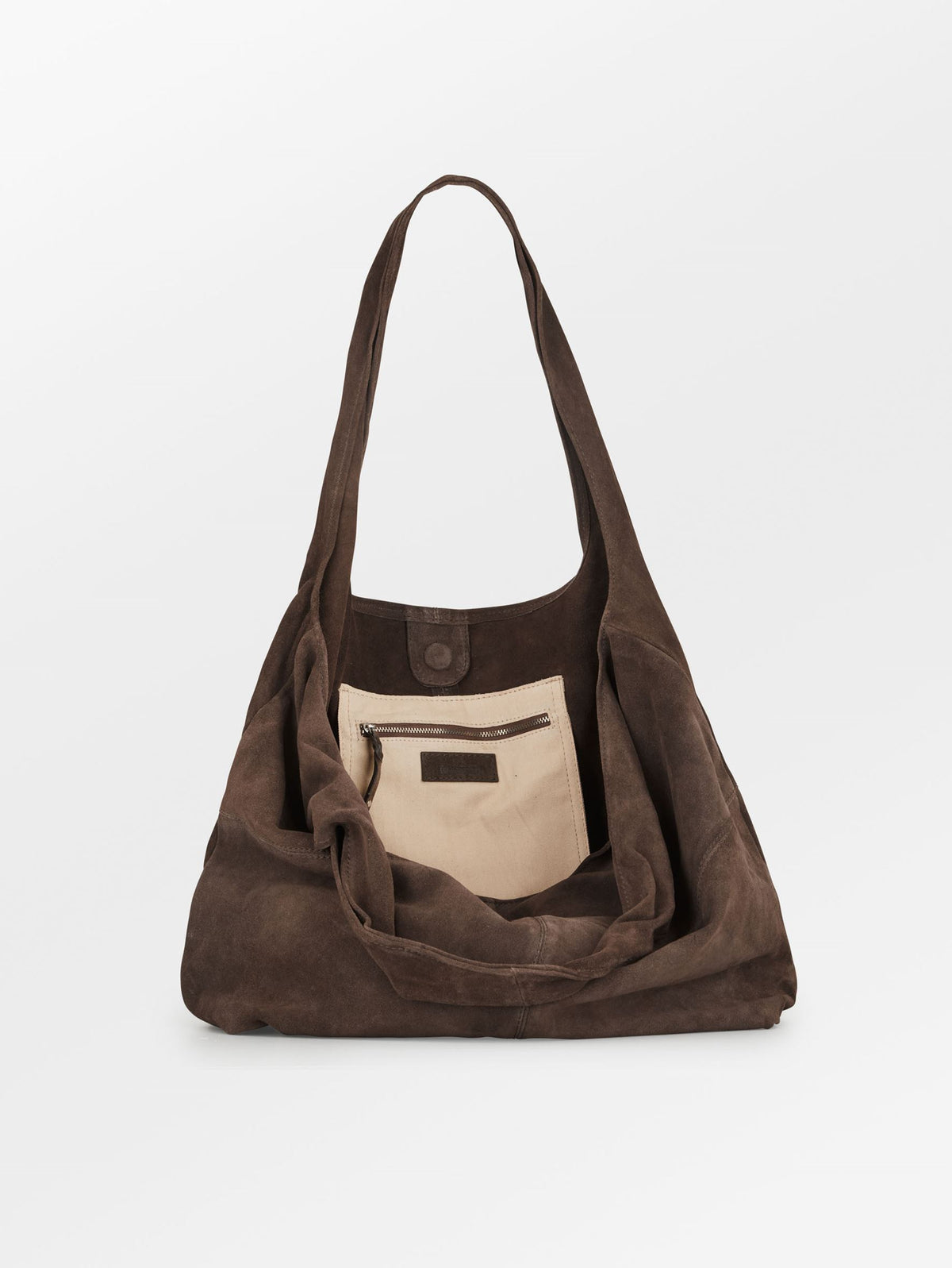 Suede Dalliea Shopper Bag - Dark Brown OneSize - Becksöndergaard