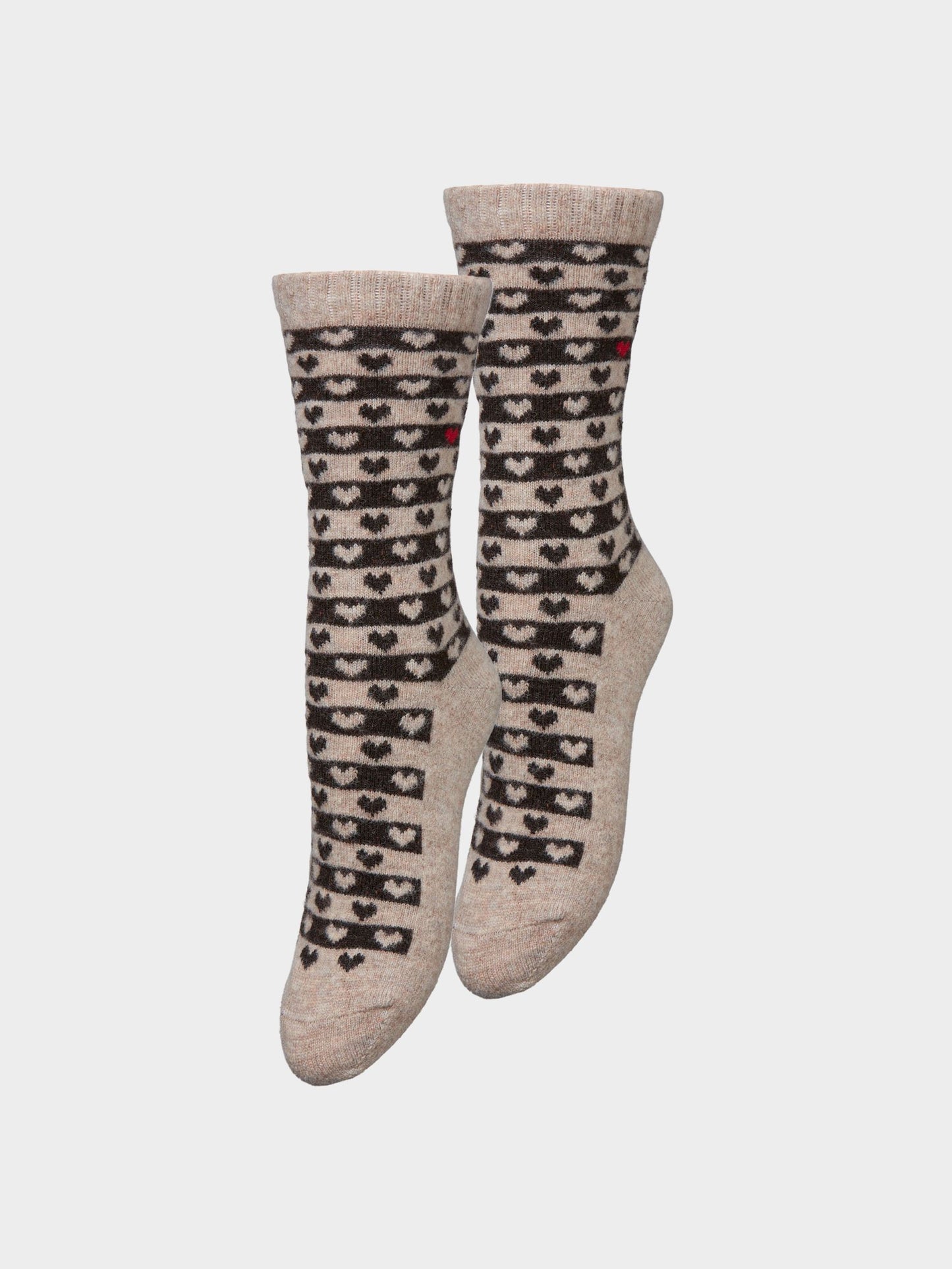 Heart Wola Sock 2 Pack OneSize - Becksöndergaard