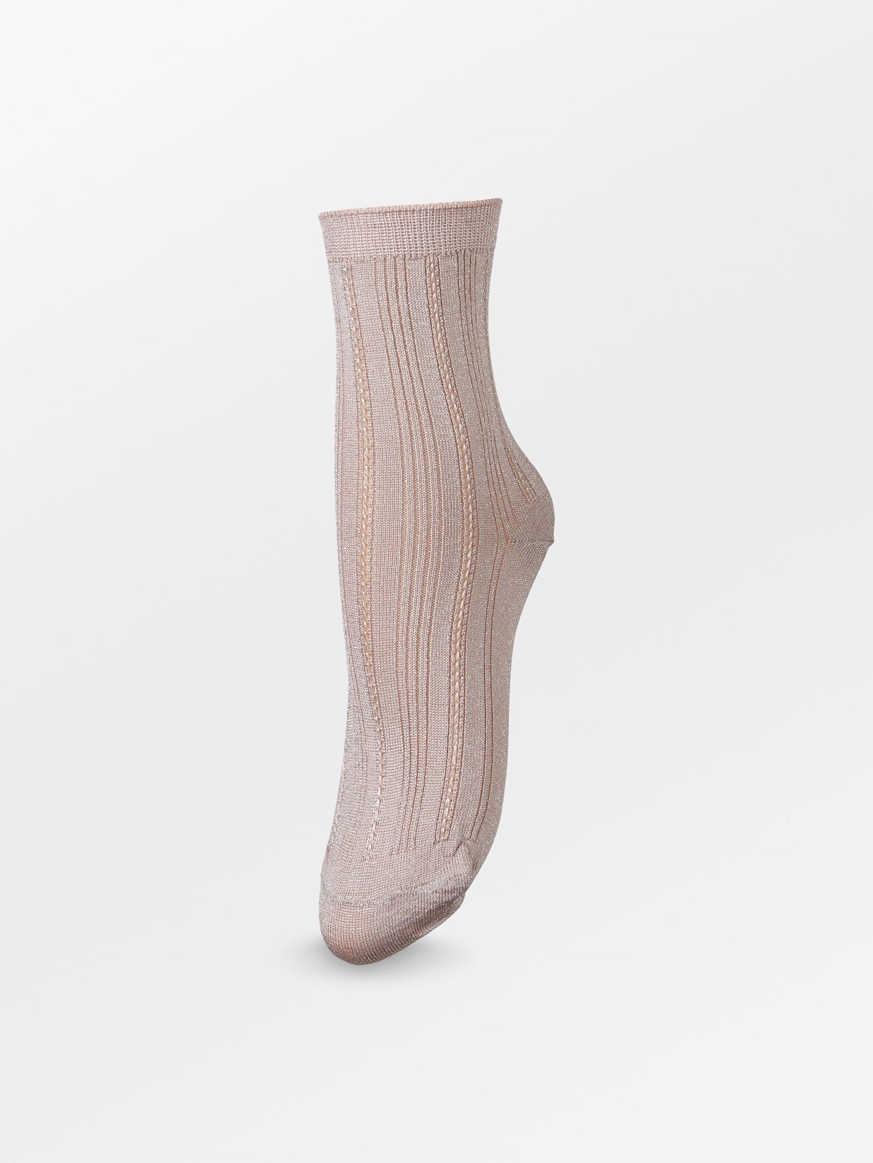Glitter Drake Sock - Fawn Pink Socks - Becksöndergaard