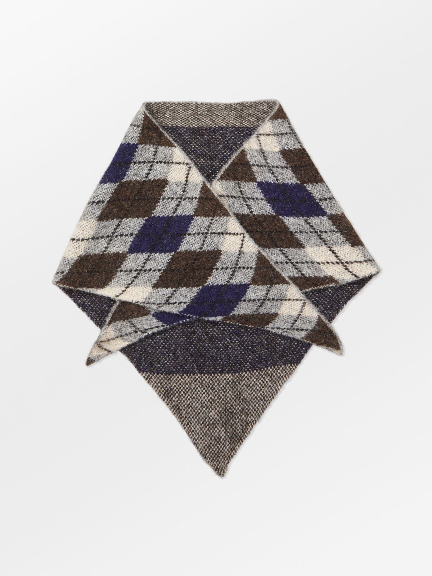 Argyle Triangle Scarf OneSize - Becksöndergaard
