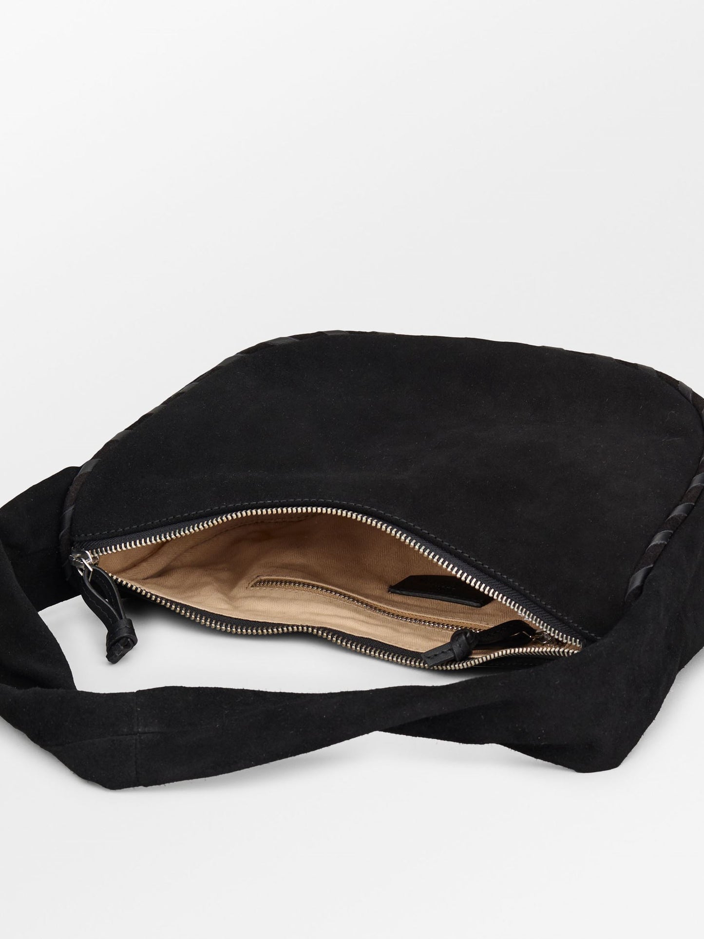 Suede Veg Talia Bag - Black OneSize - Becksöndergaard