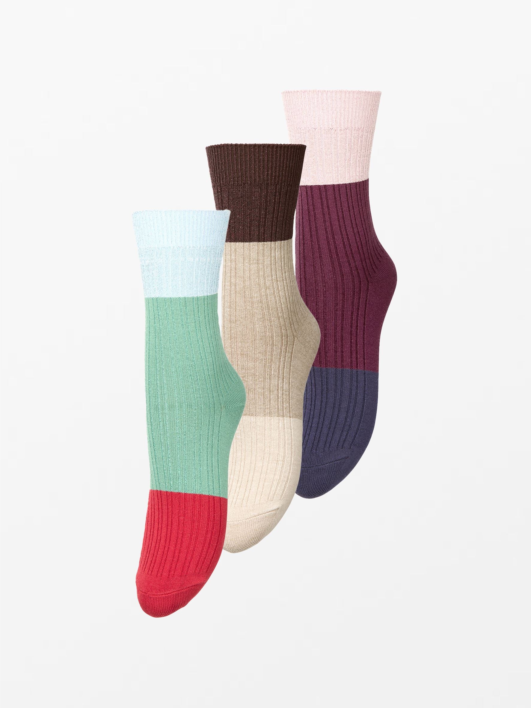 Colourblock Bam Sock 3 Pack Socks - Becksöndergaard