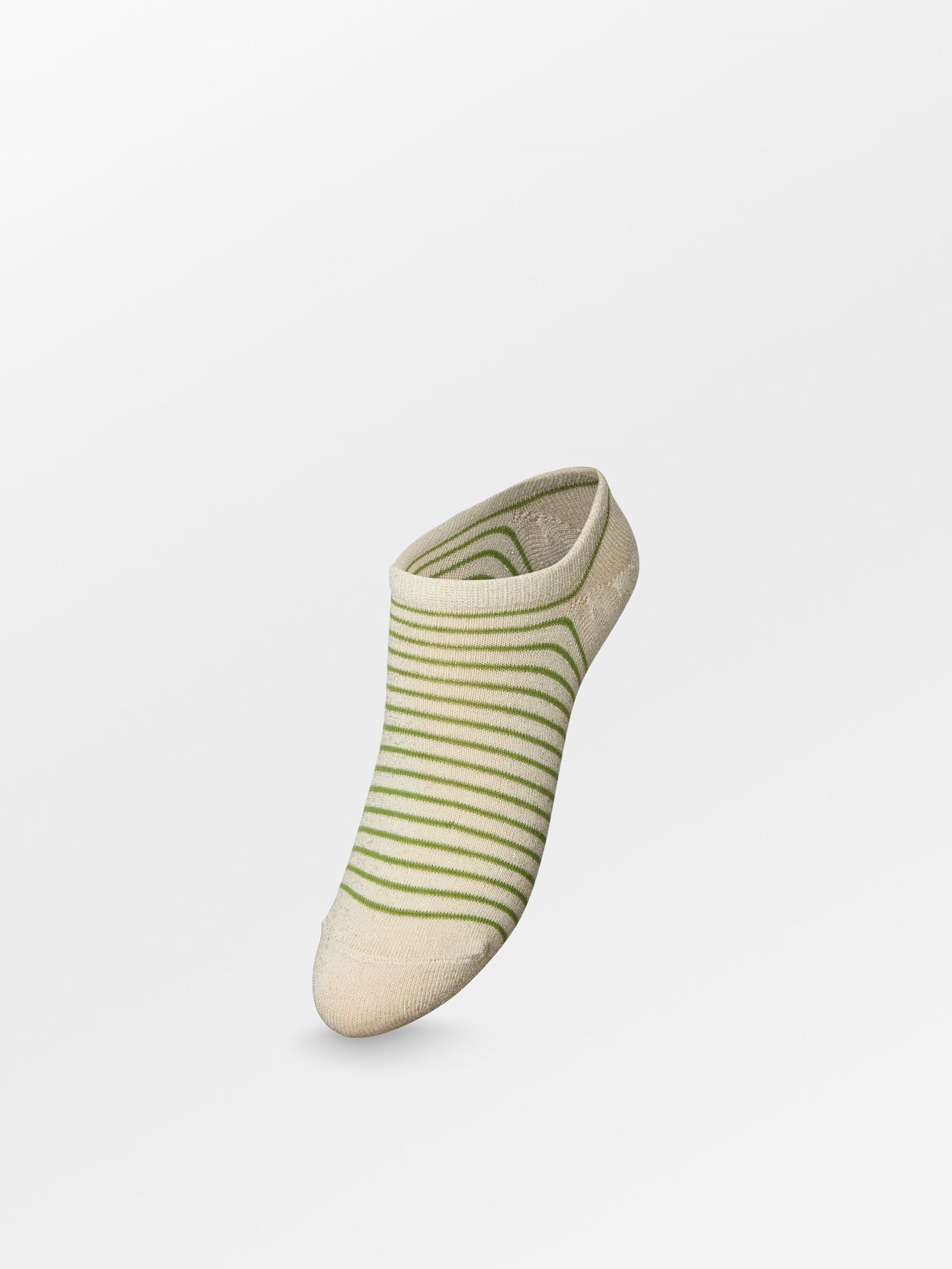 Stripe Glitter Sneakie Sock Socks - Becksöndergaard
