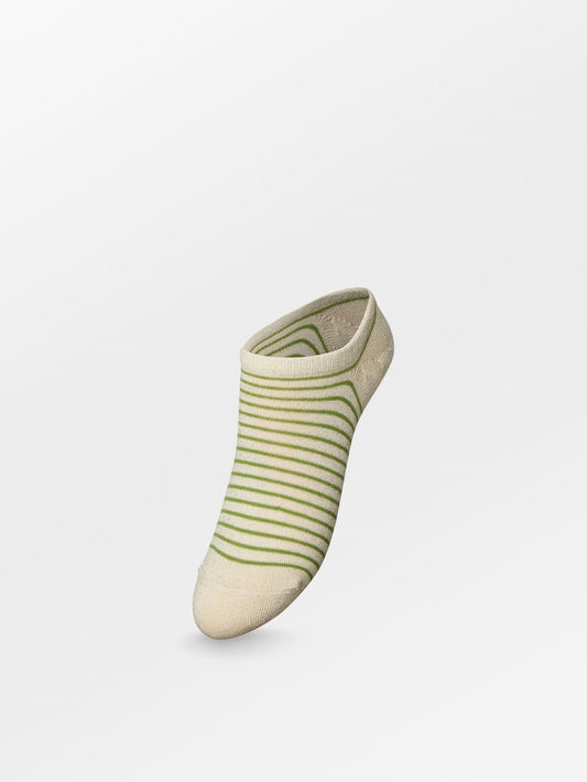 Stripe Glitter Sneakie Sock Socks - Becksöndergaard