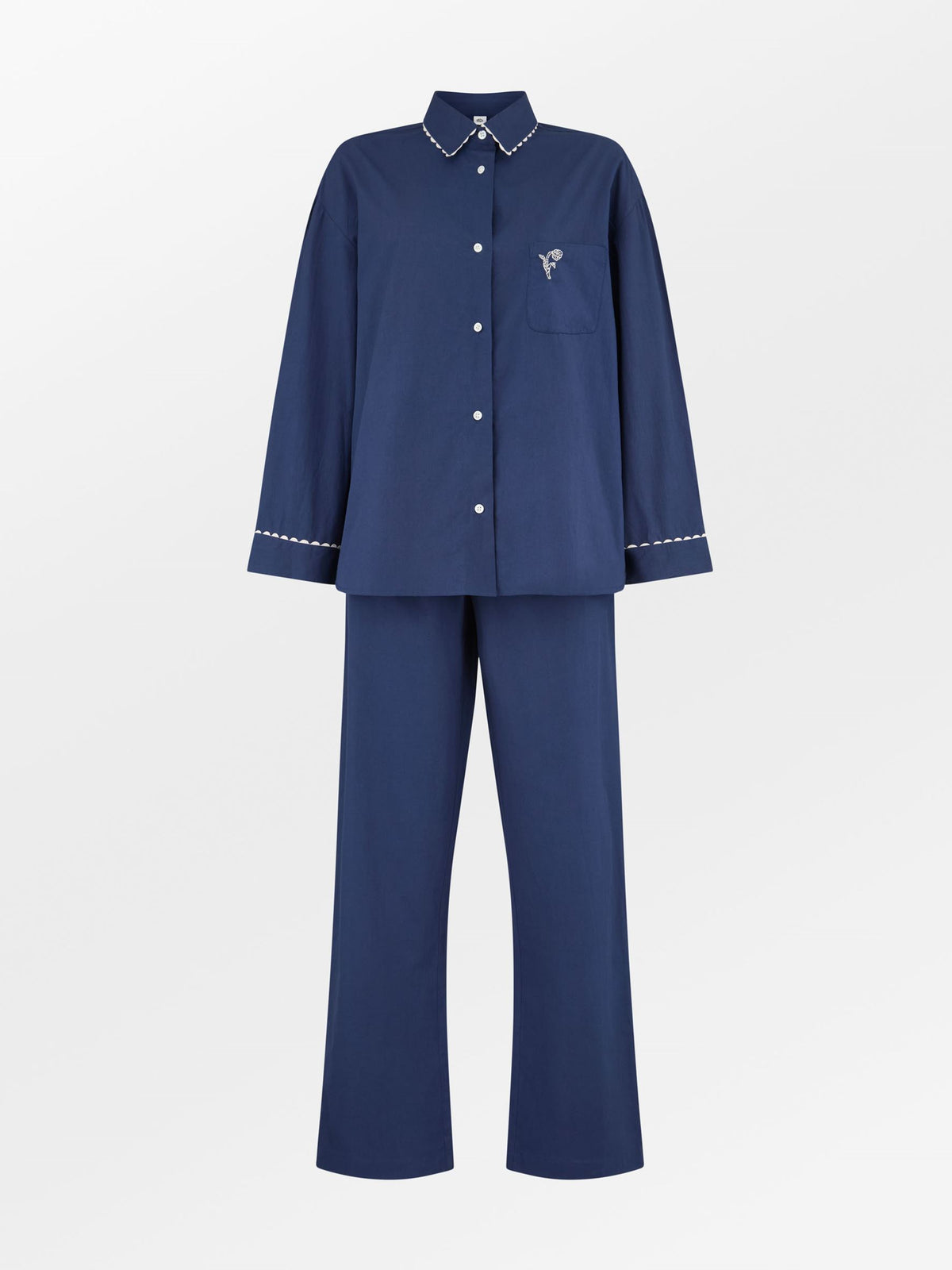 Scallop Pyjamas Shirt Clothing - Becksöndergaard