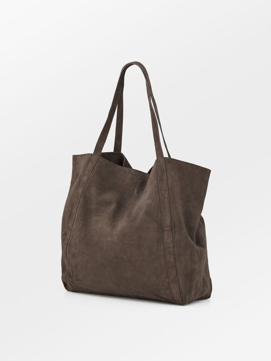 Suede Eden Shopper Bag - Hot Fudge Brown OneSize - Becksöndergaard