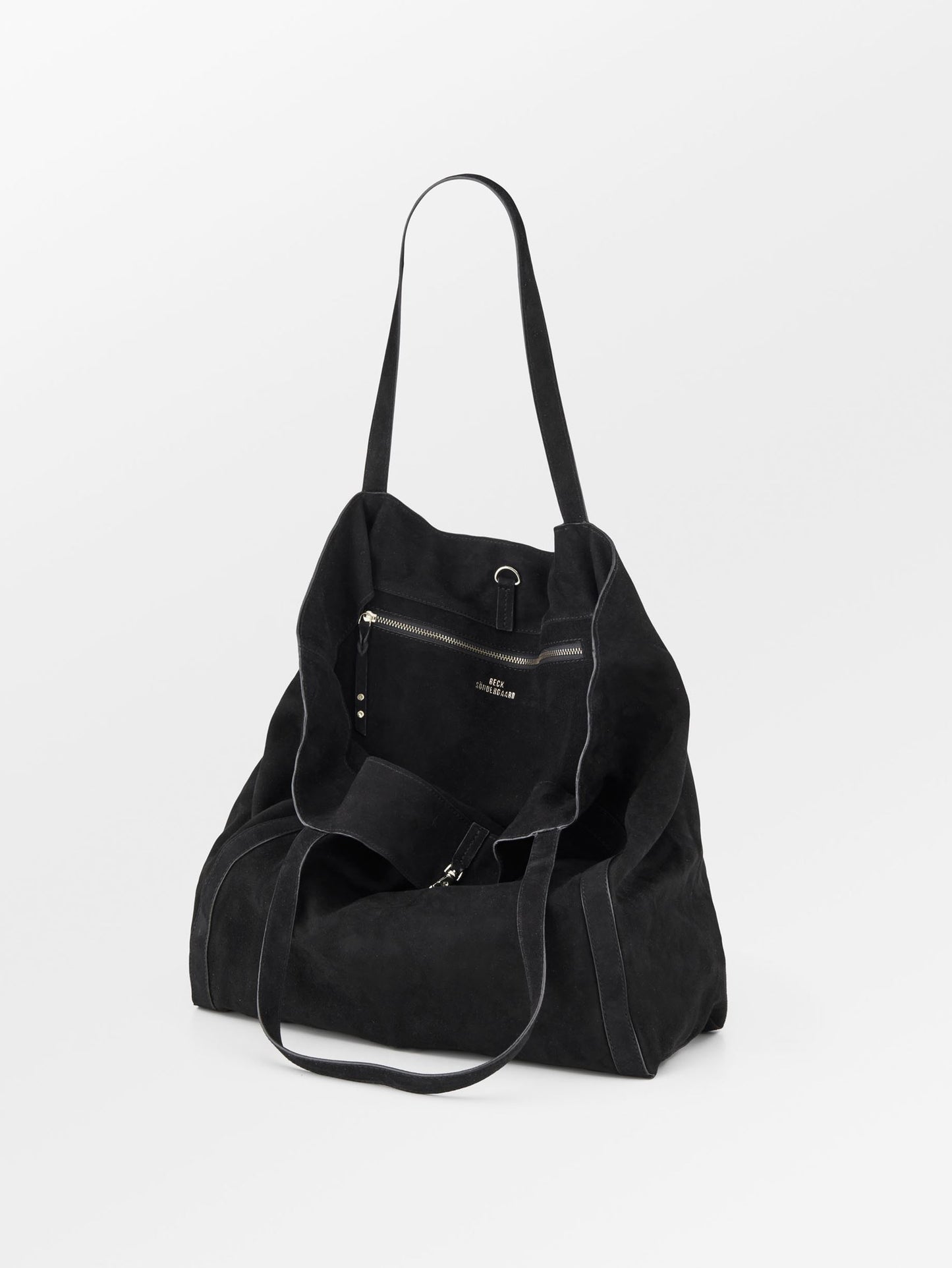Becksöndergaard, Suede Eden Bag - Black, bags, bags, bags, sale, sale, bags, bags, bags
