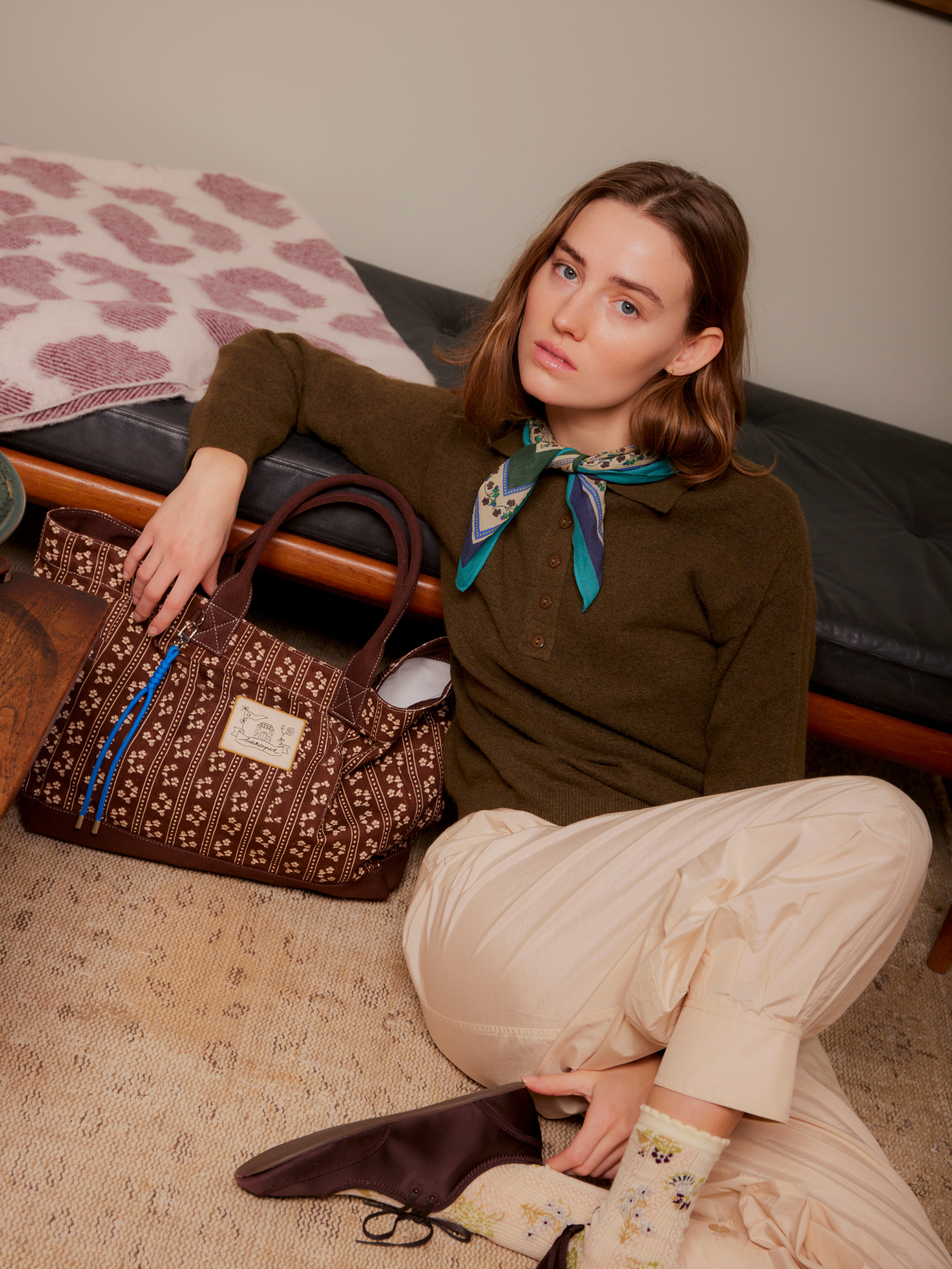 Becksöndergaard, Tapelyria Canvas Cecilia Bag - Chocolate Brown, bags, bags, bags
