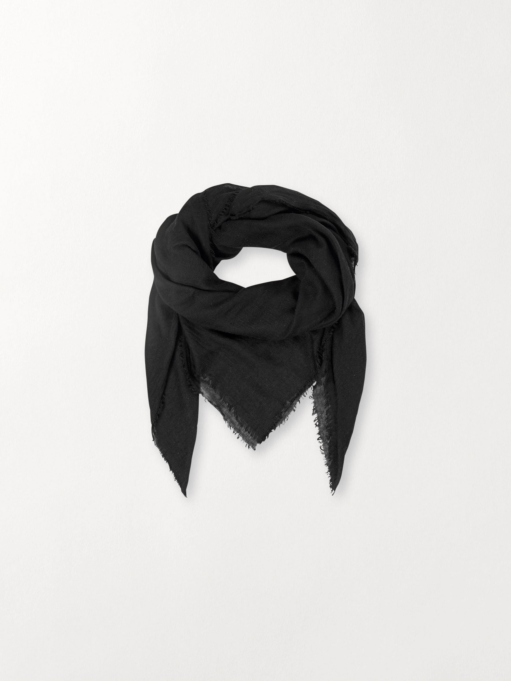 Mill Wool Scarf - Black OneSize - Becksöndergaard