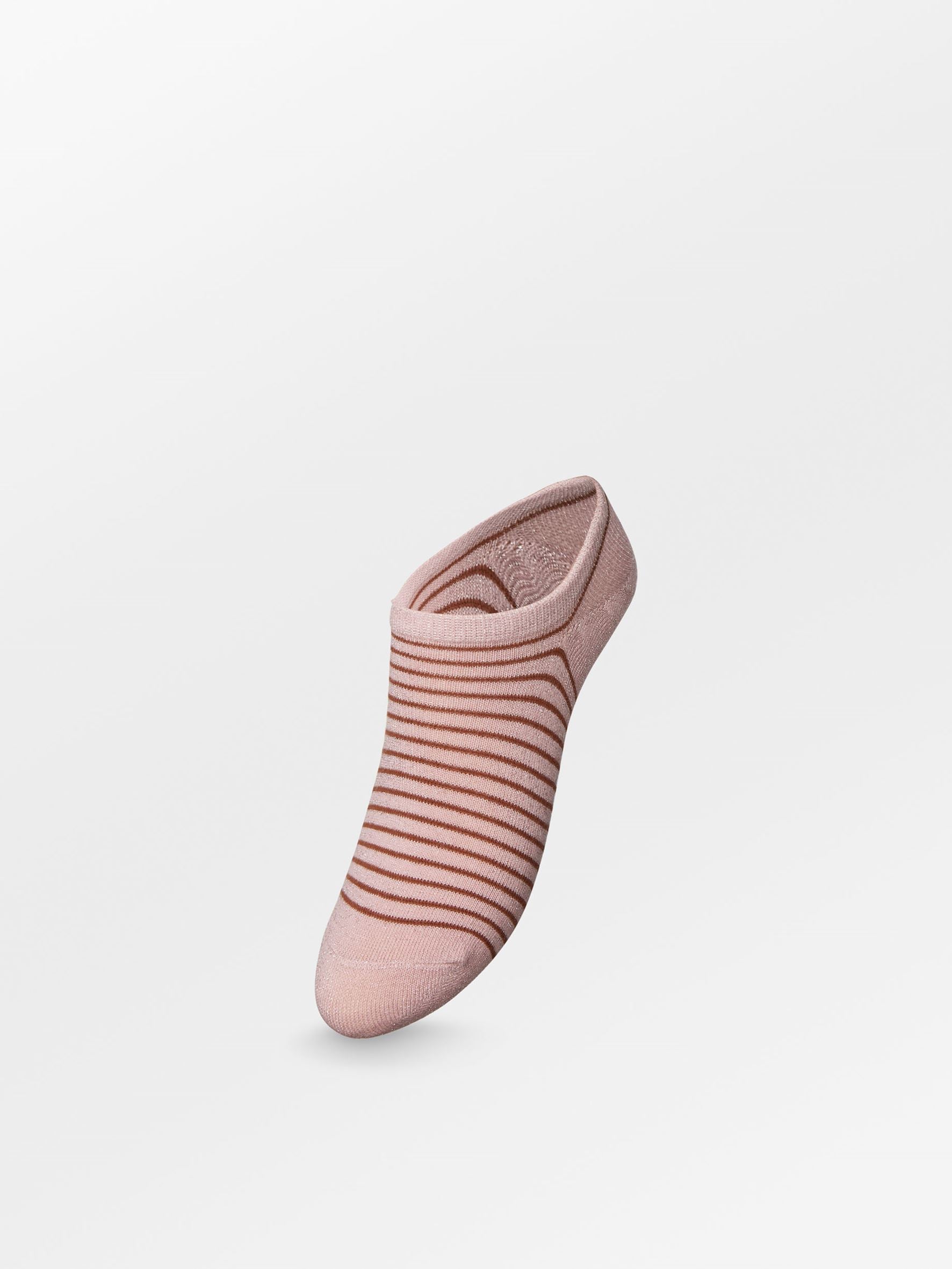 Stripe Glitter Sneakie Sock Socks - Becksöndergaard