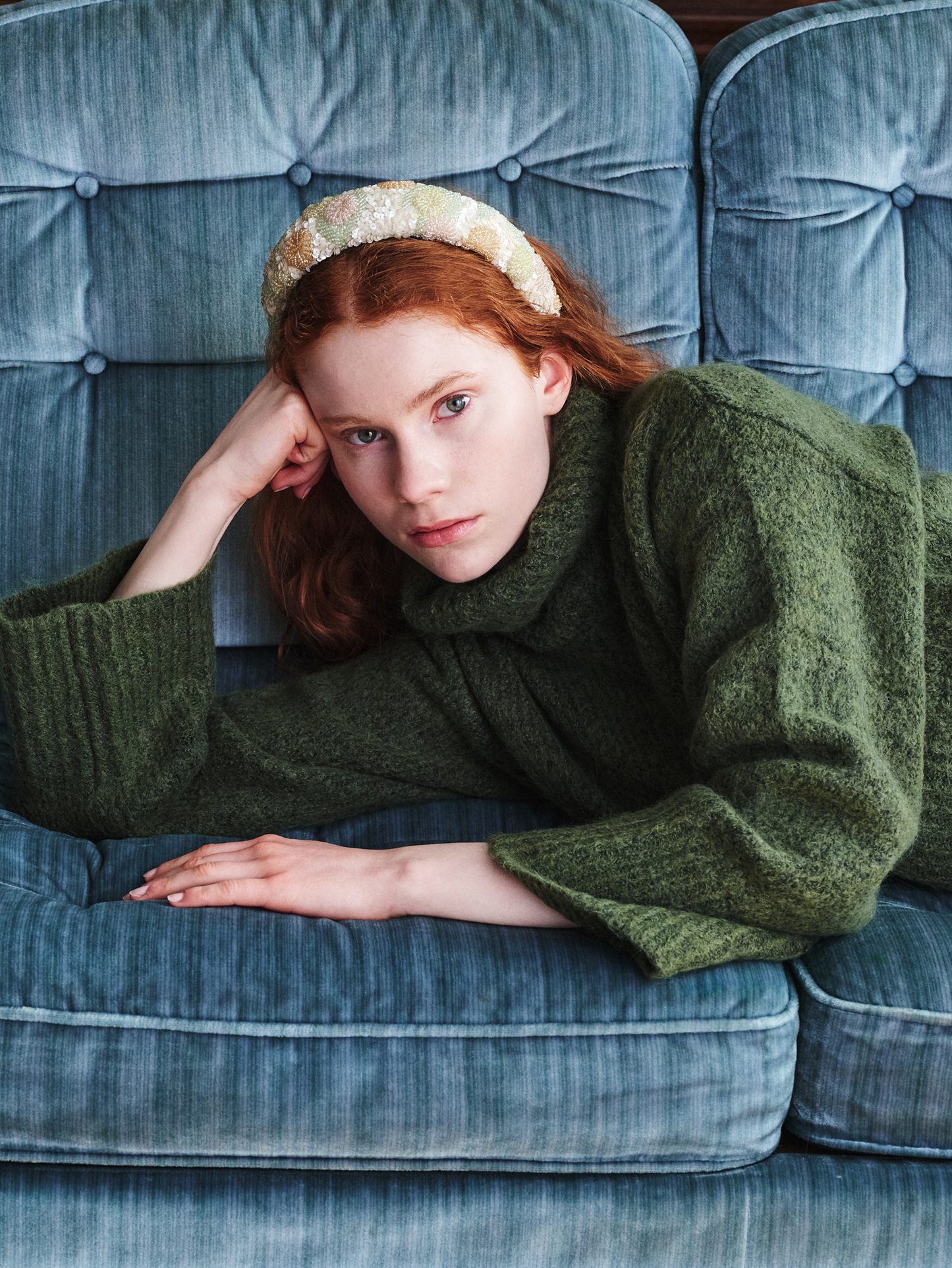 Carna Wide Beaded Hairbrace OneSize - Becksöndergaard