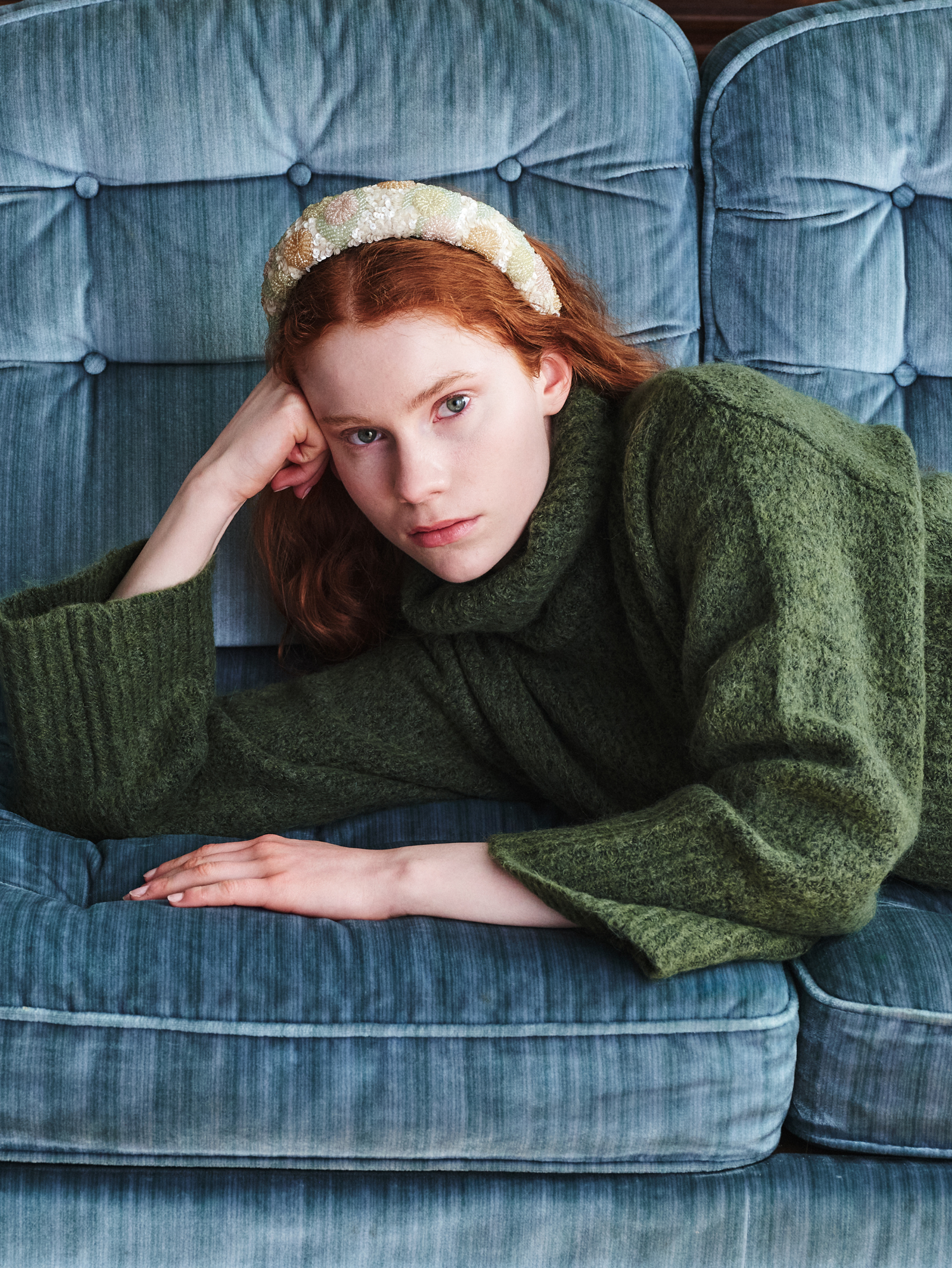 Carna Wide Beaded Hairbrace OneSize - Becksöndergaard