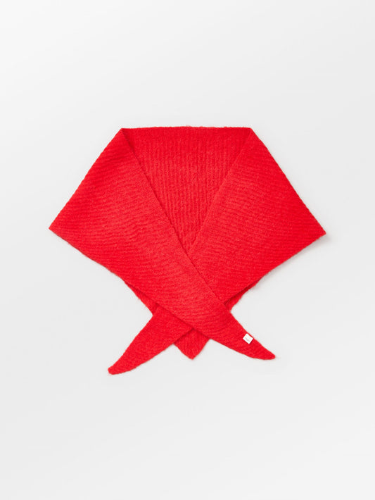 Becksöndergaard, Alpaca-Wool Triangle Scarf - Salsa Red, winter accessories, winter accessories