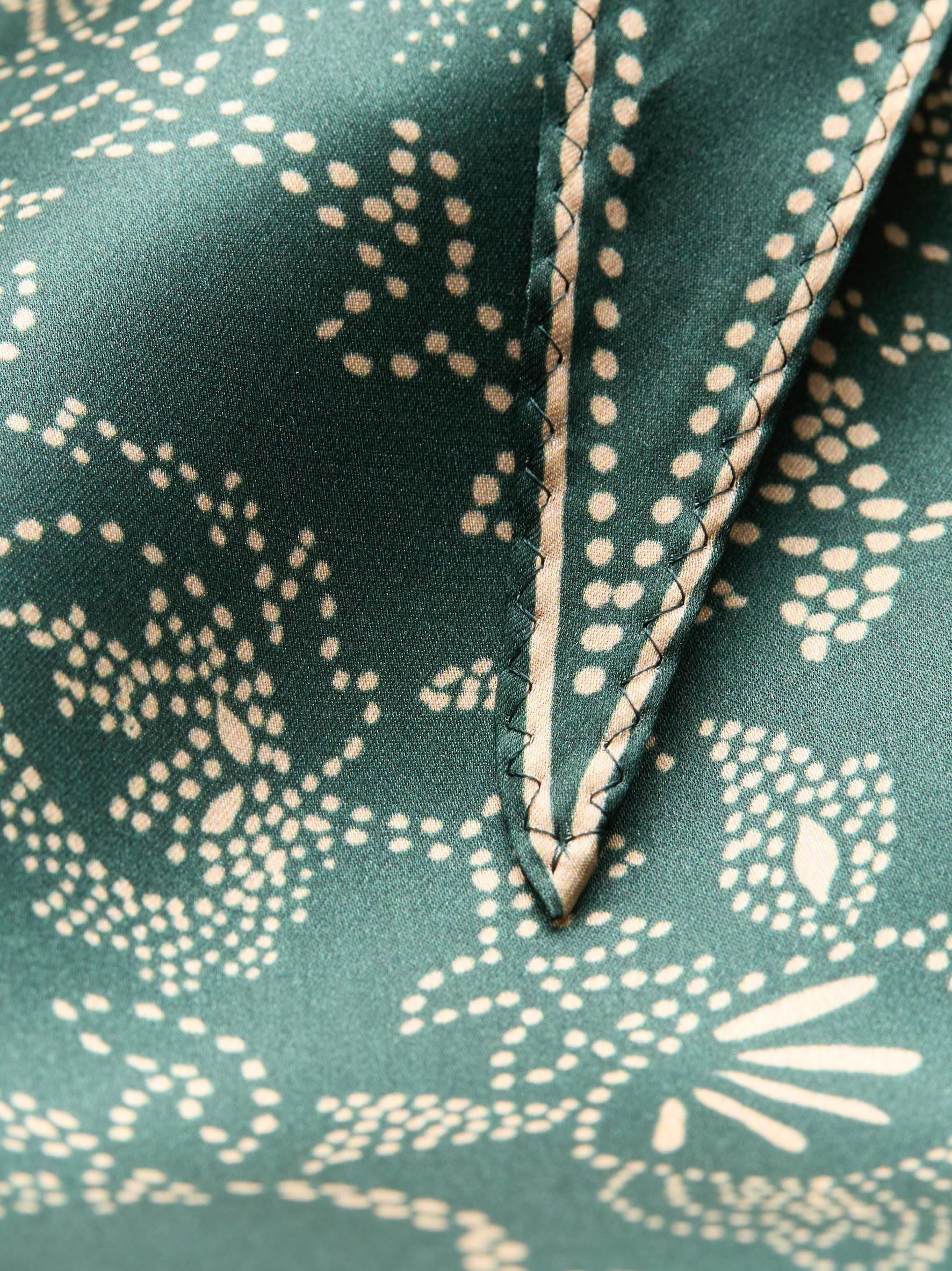 Dotted Flora Diamond Scarf OneSize - Becksöndergaard