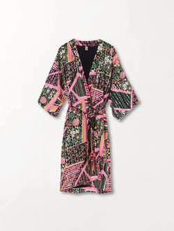 Flowerwhirl Kimono Dress Clothing   - Becksöndergaard