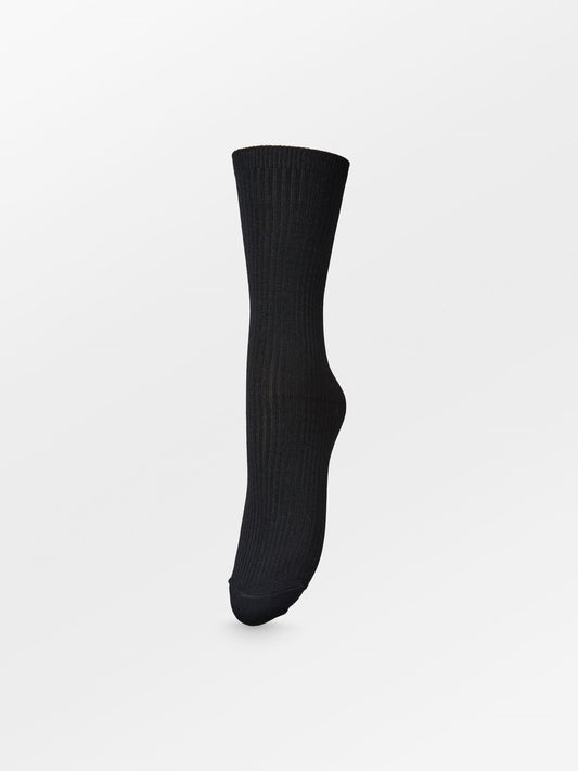 Telma Solid Sock - Black Socks   - Becksöndergaard