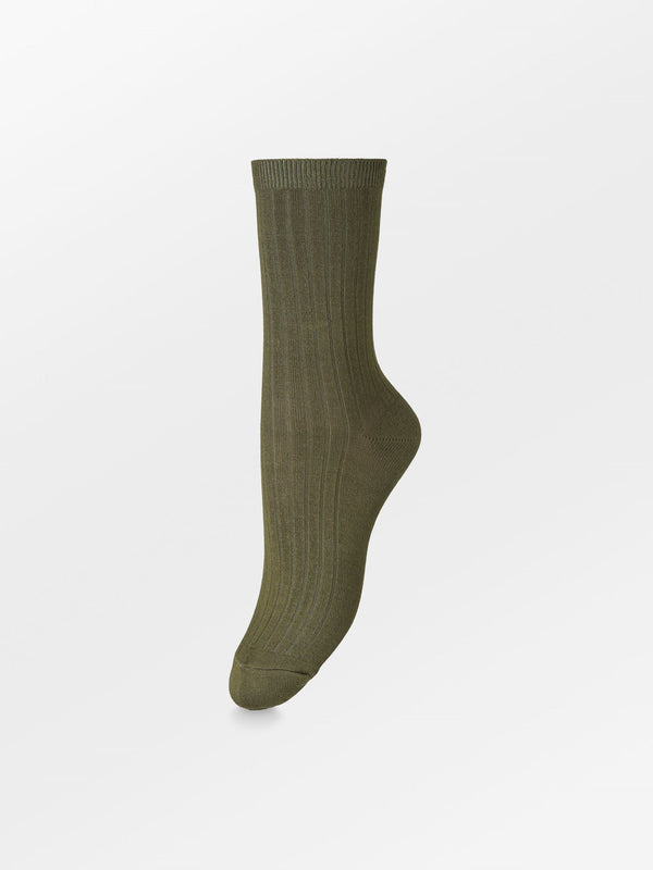 Becksöndergaard, Elva Solid Sock - Burnt Olive, socks, sale, sale, socks